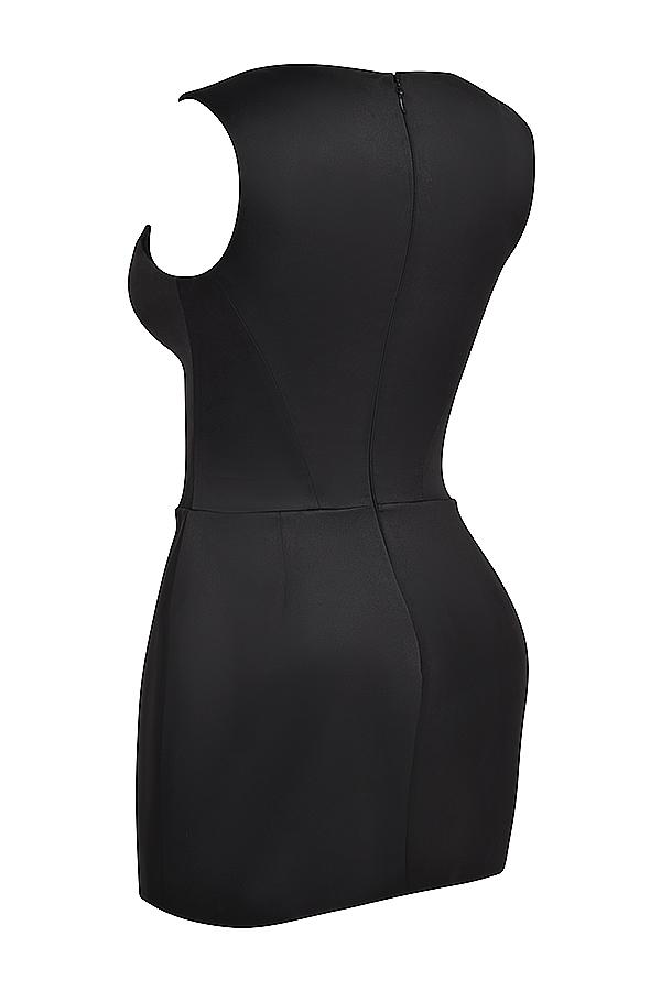 Enya  black corset mini dress Product Image