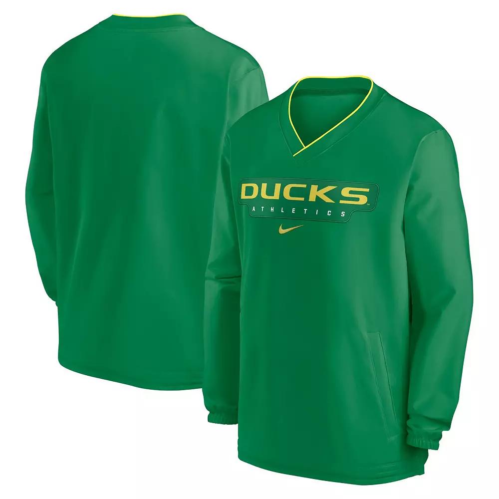 Men's Nike Green Oregon Ducks 2024 Sideline Pullover Windshirt,  Product Image