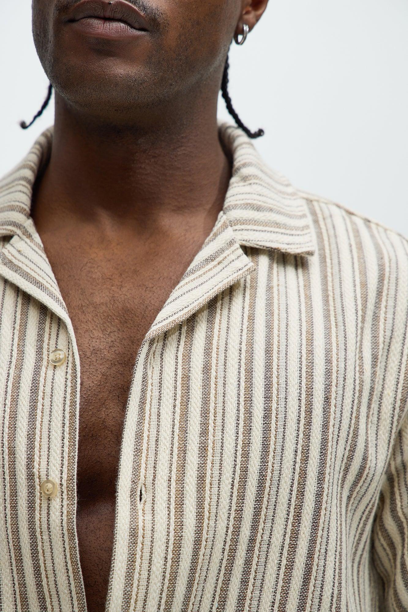 Gifford Striped Shirt - Brown Product Image