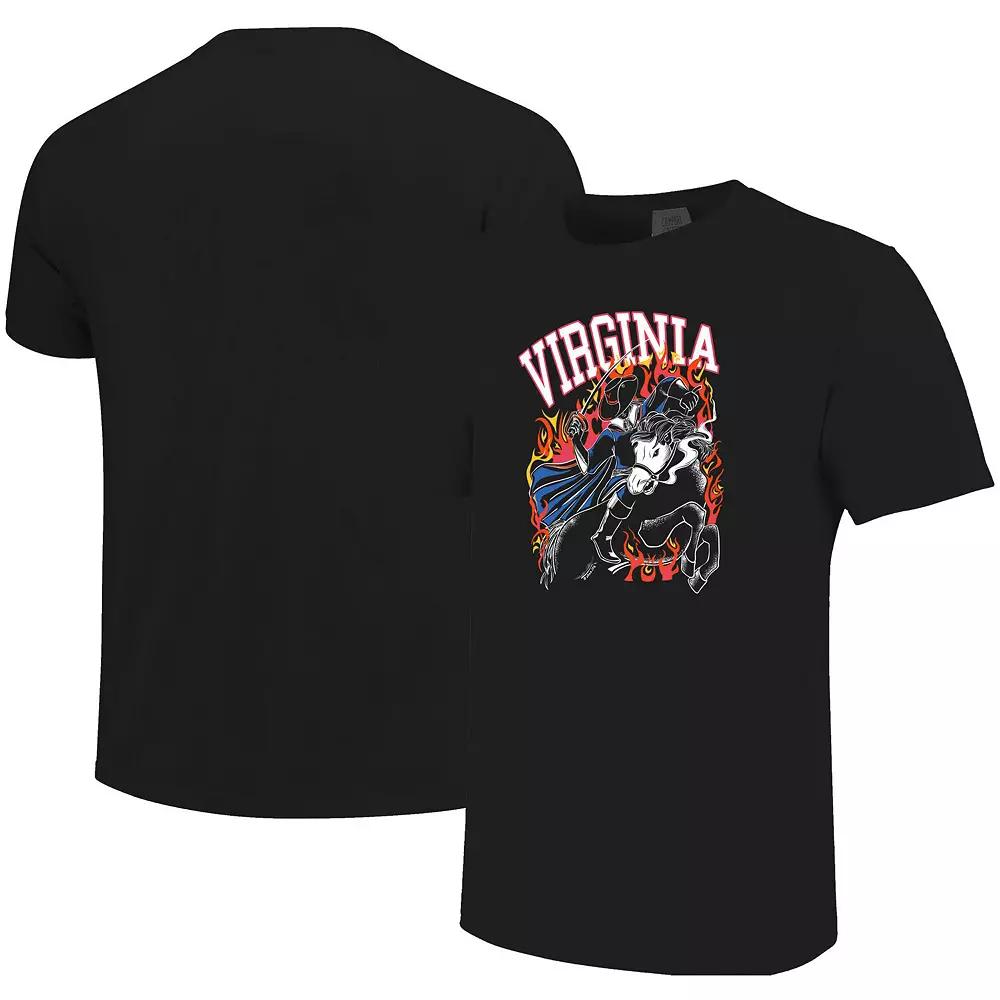 Men's Black Virginia Cavaliers Legend of Cavalier Hollow Spooky Hoos Comfort Colors T-Shirt, Size: Large Product Image