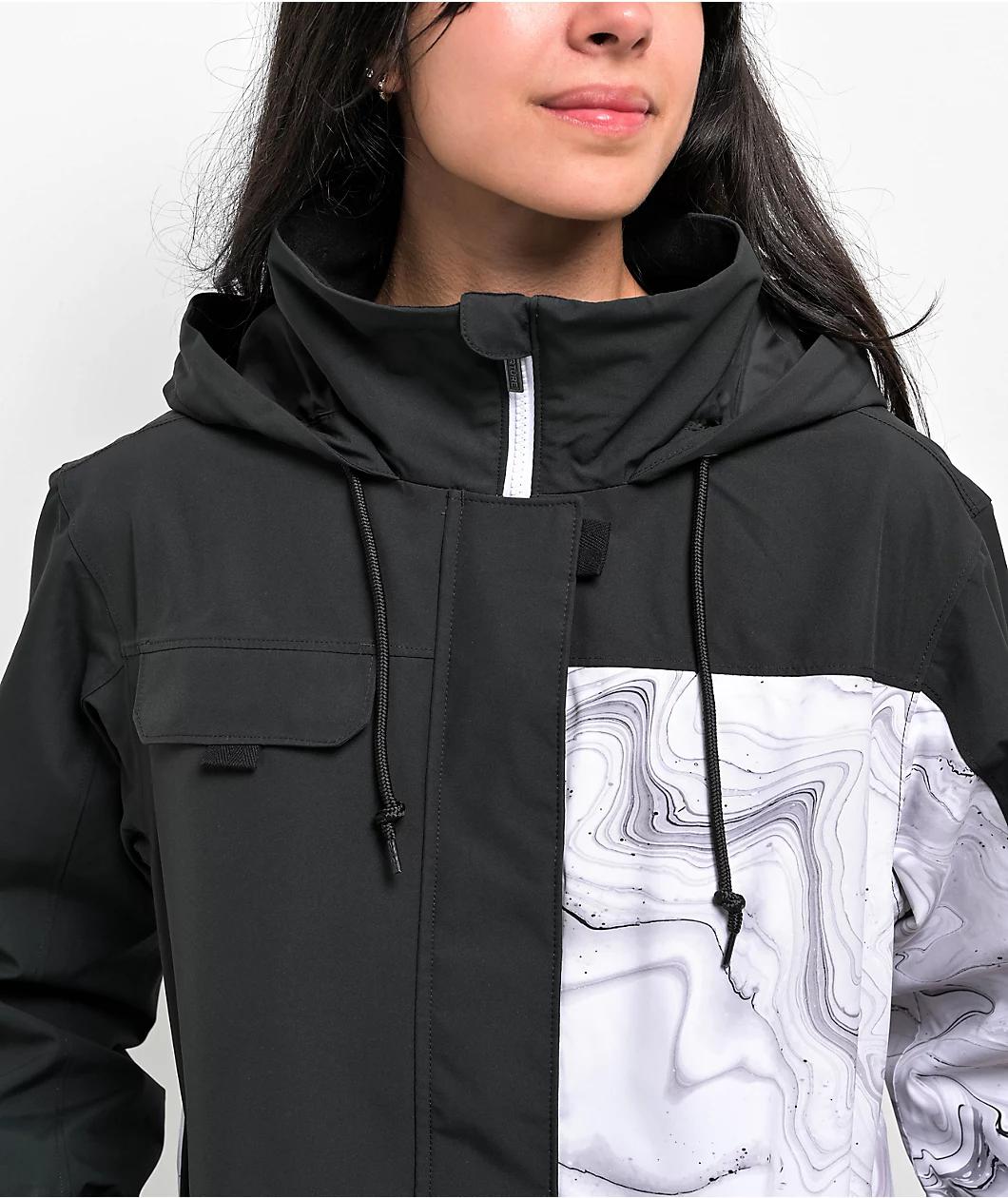 Aperture Lexi Black & Marble 10K Snowboard Jacket 2024 Product Image