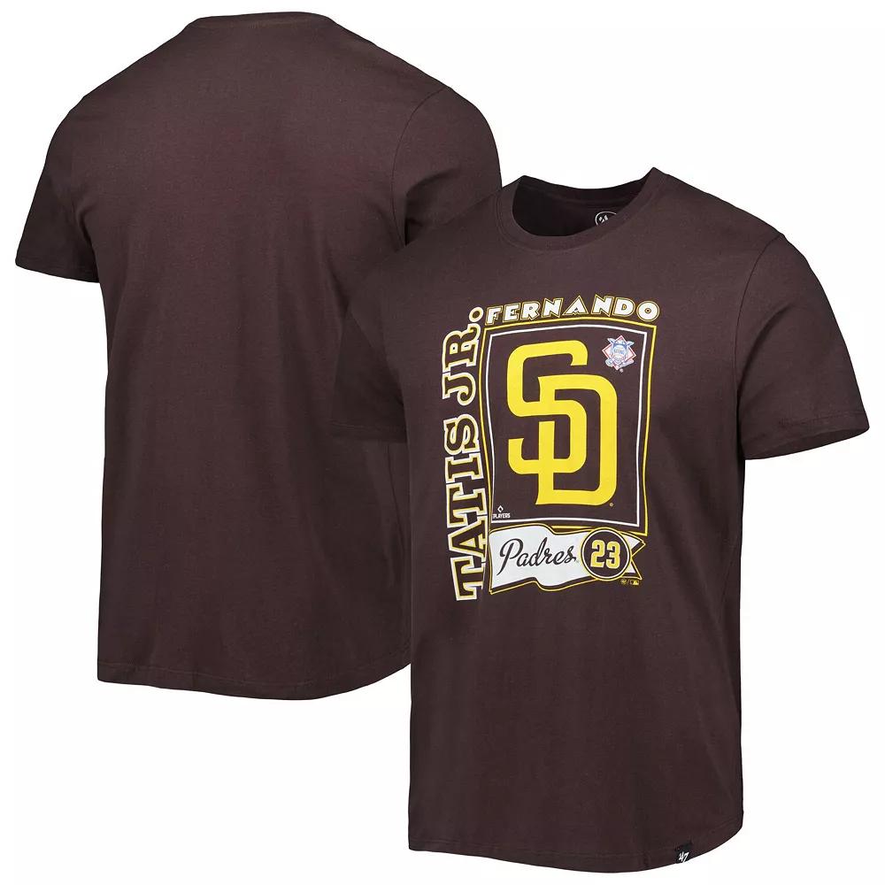 Men's '47 Fernando Tatis Jr. Brown San Diego Padres Super Rival Player T-Shirt, Size: 2XL Product Image
