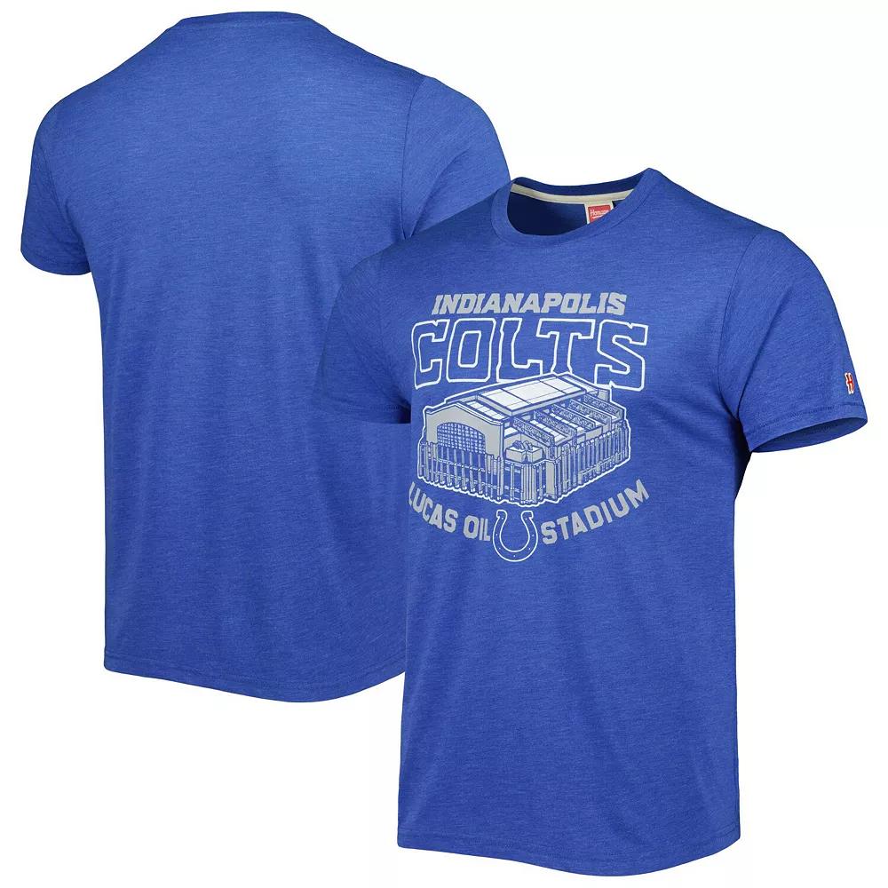 Men's Homage Royal Indianapolis Colts Stadium Tri-Blend T-Shirt,  Product Image