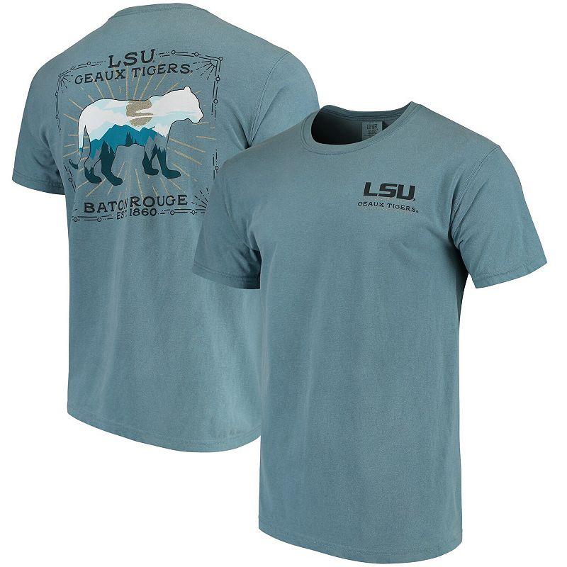 Men's Blue LSU Tigers State Scenery Comfort Colors T-Shirt, Size: Medium Product Image