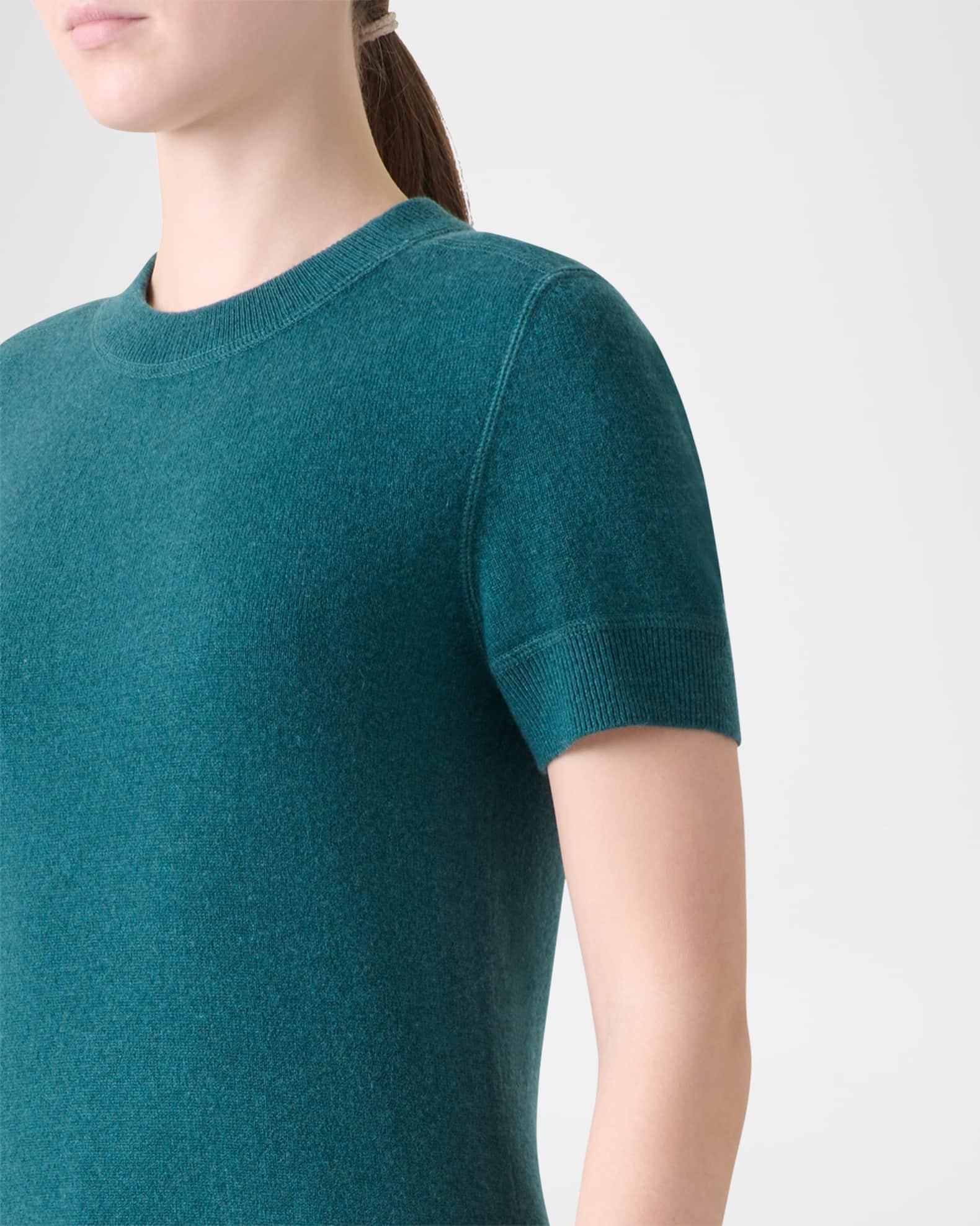 Short-Sleeve Cashmere Sweater Product Image