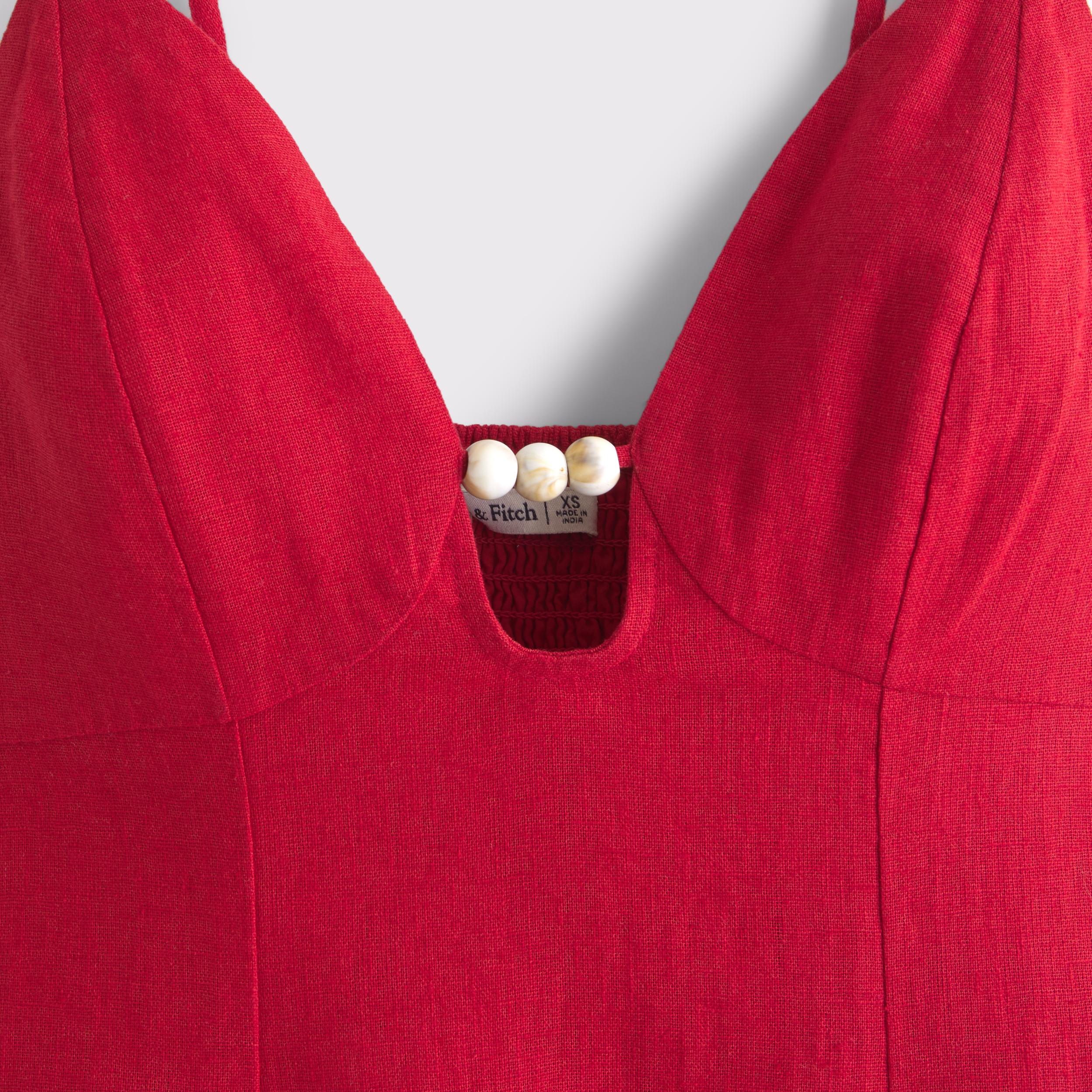 Beaded Flowy Midi Dress Product Image