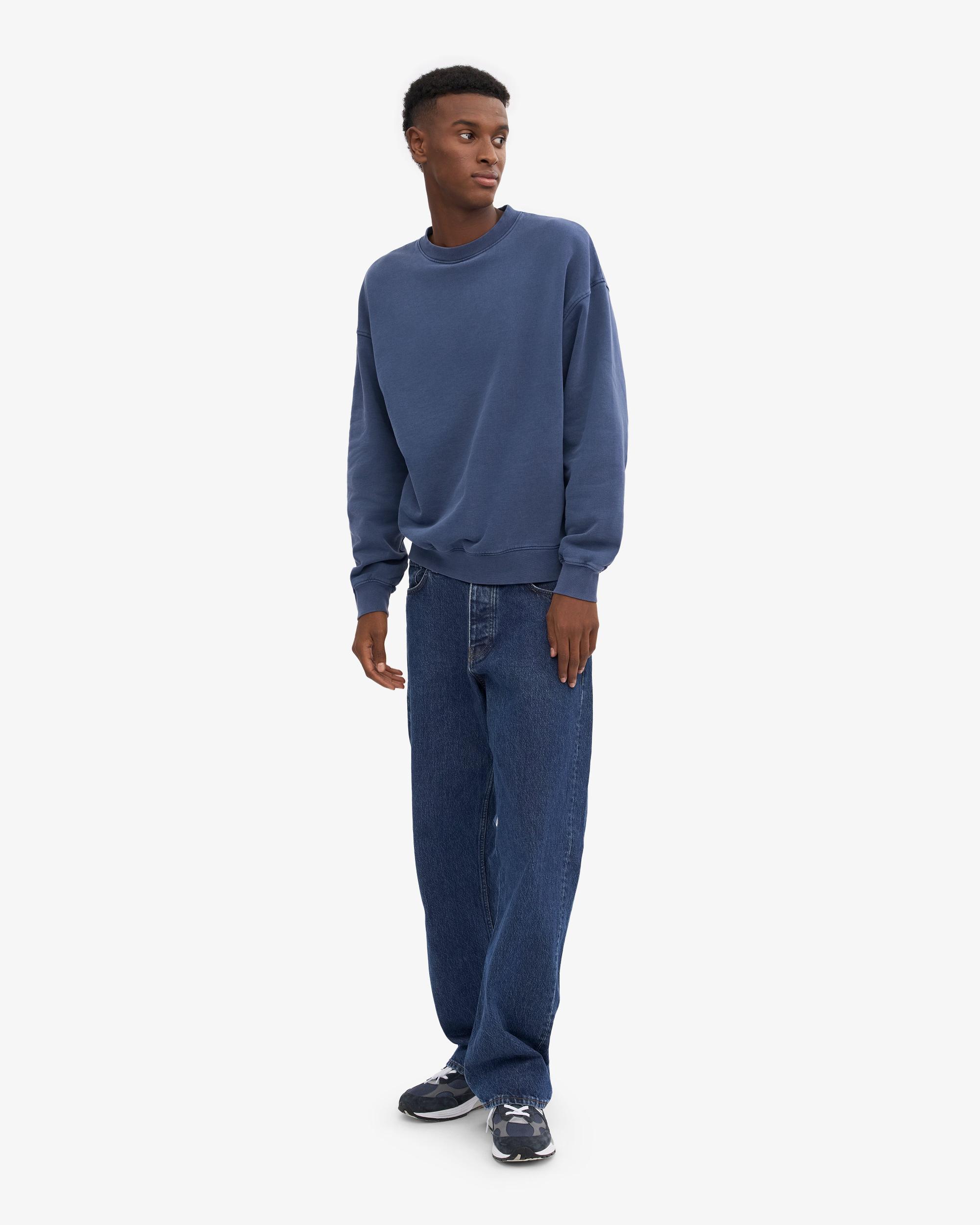 Organic Oversized Crew - Neptune Blue Product Image