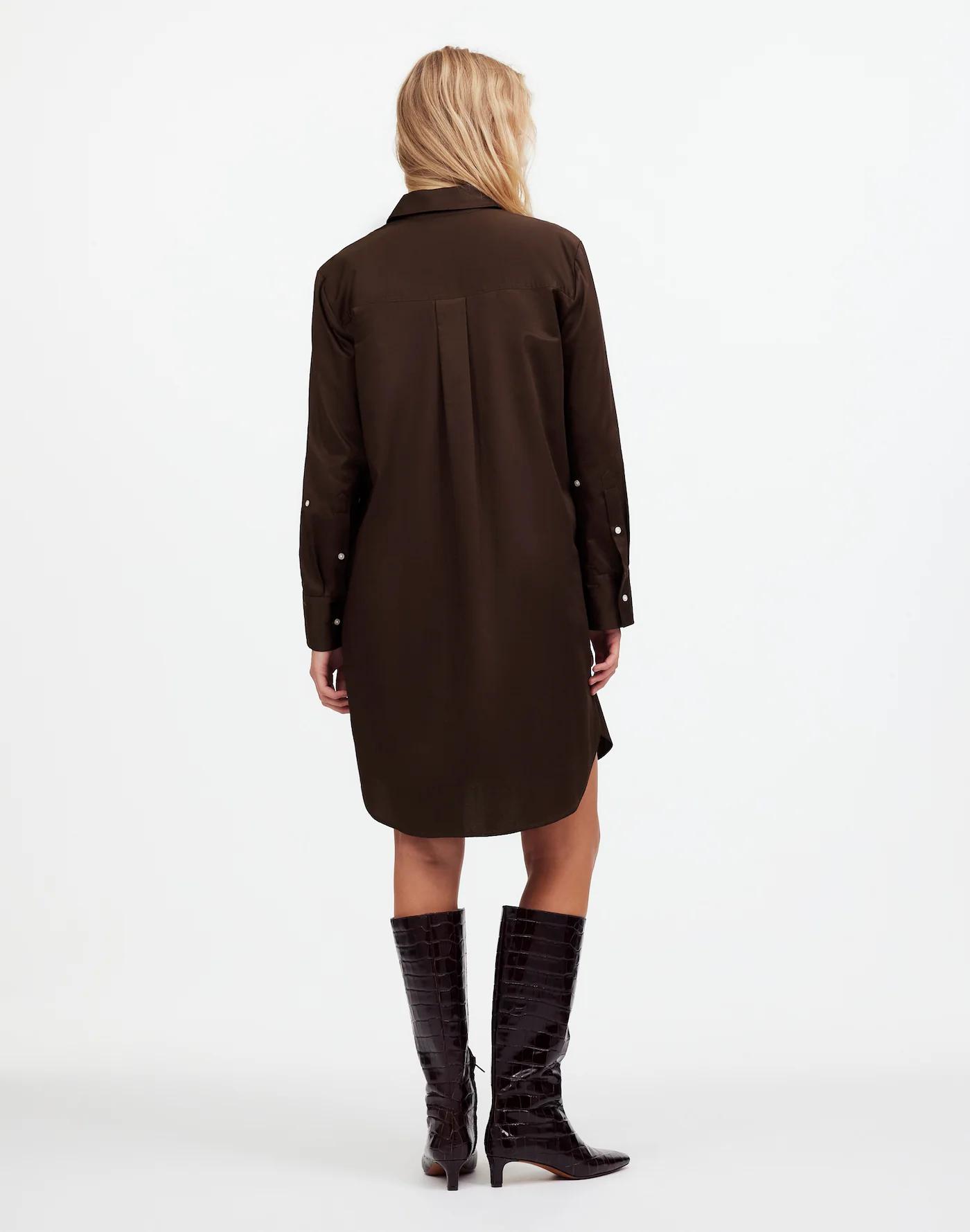 Y-Neck Relaxed Shirtdress Product Image
