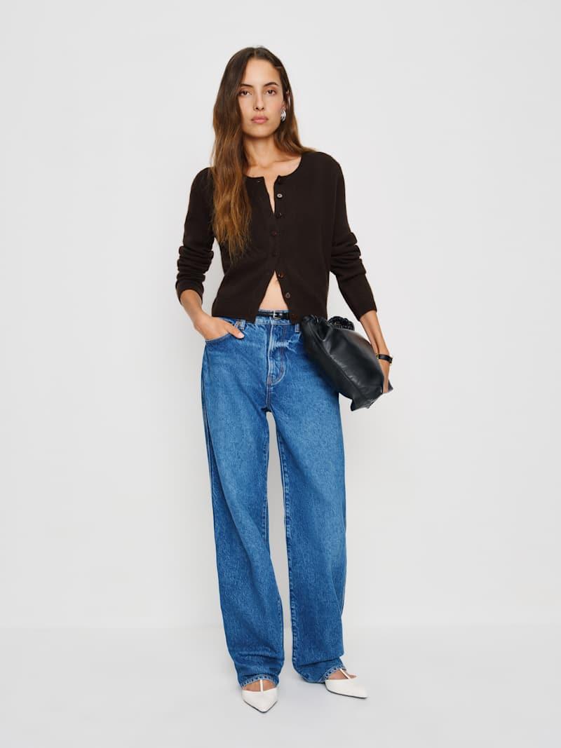 Clara Cashmere Crew Cardigan Product Image