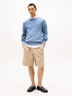Classic Cable Knit Crewneck Sweater Product Image