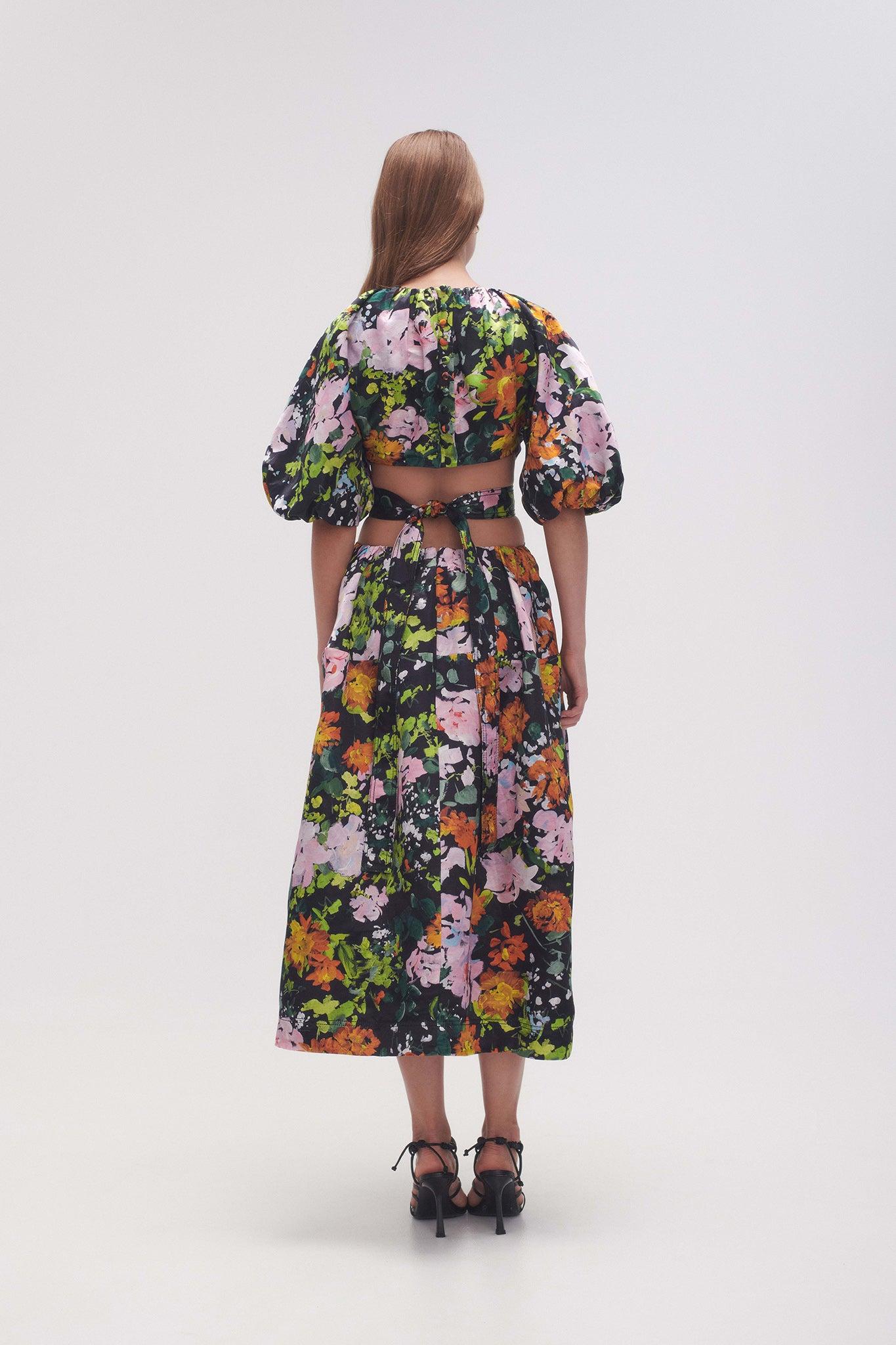 Mimosa Cutout Midi Dress Product Image