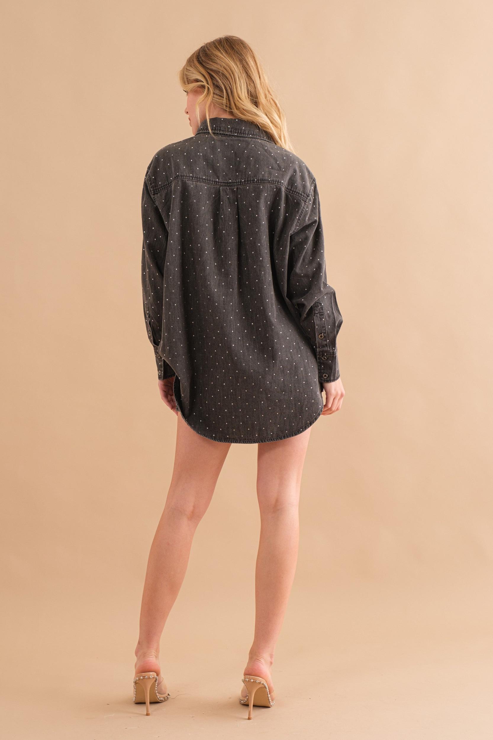 Studded Twill Shirt Product Image