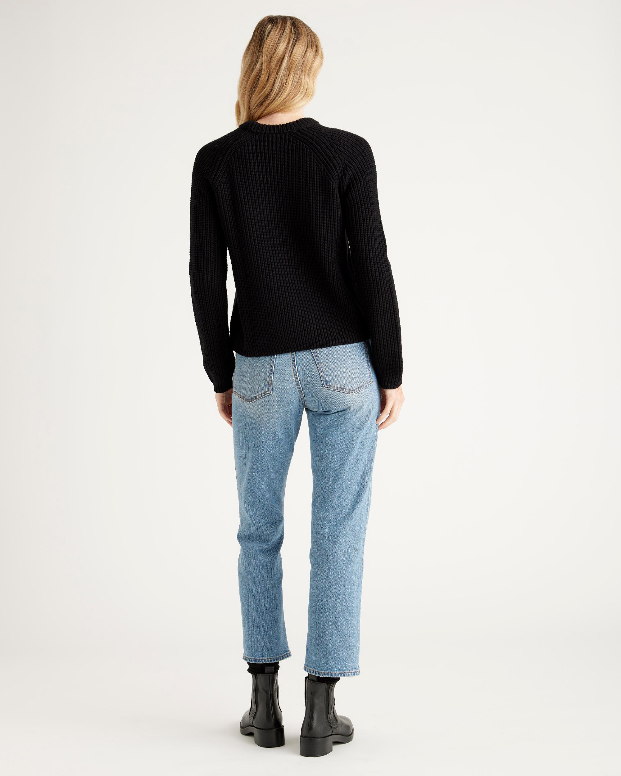 Quince | Women's Fisherman Crew Sweater Organic Cotton Product Image