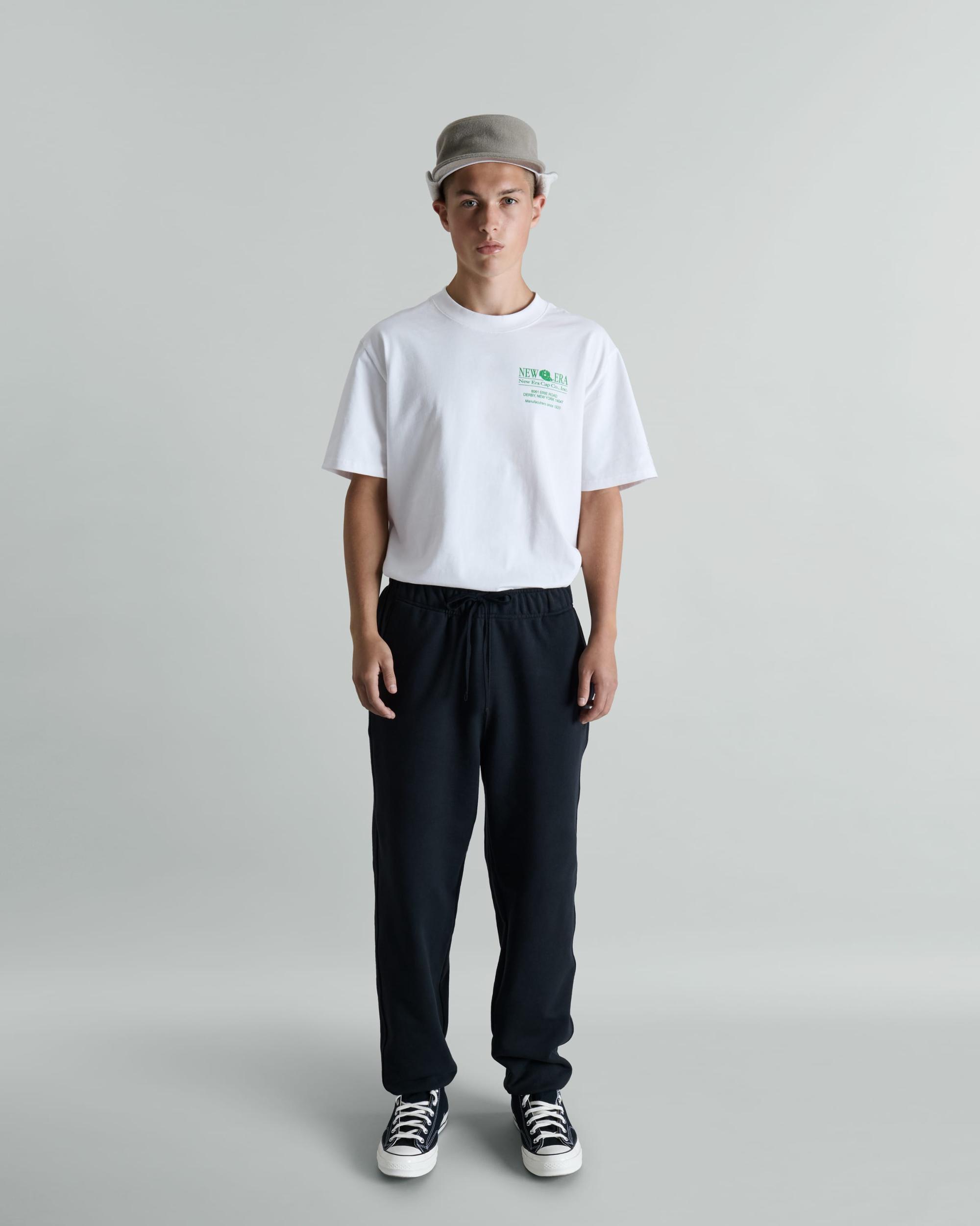 Sized Graphic College White T-Shirt Male Product Image