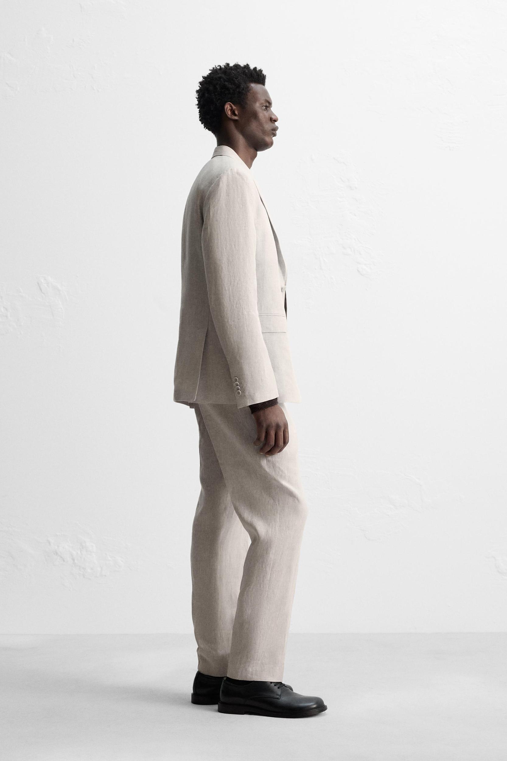 100% LINEN SUIT BLAZER Product Image