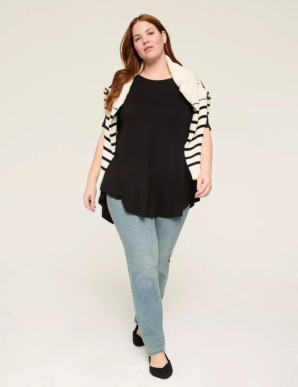 Max Swing Perfect Sleeve Boatneck Tee Product Image