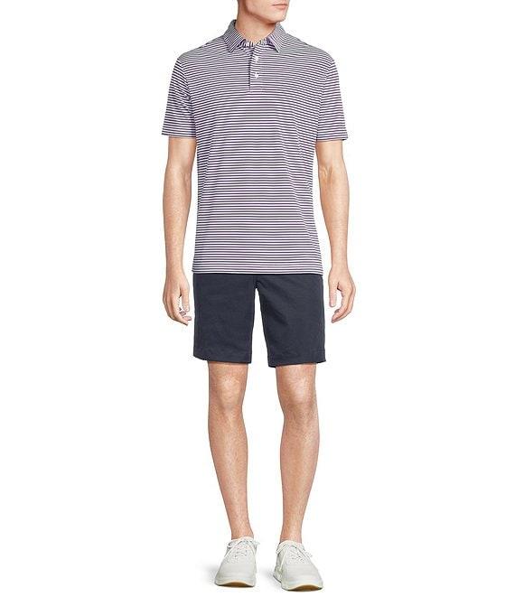Cremieux Blue Label Performance Stretch Striped Short Sleeve Polo Shirt Product Image