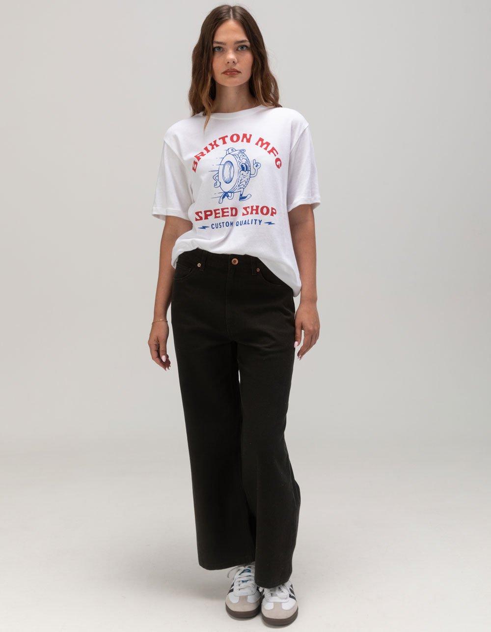 BRIXTON Speed Shop Vintage Womens Tee - WHITE Product Image