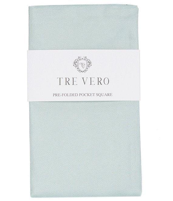 Tre Vero Solid Silk Pre-Folded Pocket Square Product Image