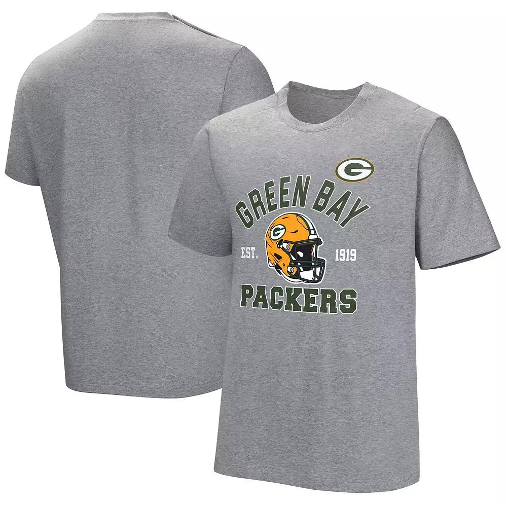 Men's Gray Green Bay Packers Tackle Adaptive T-Shirt,  Product Image