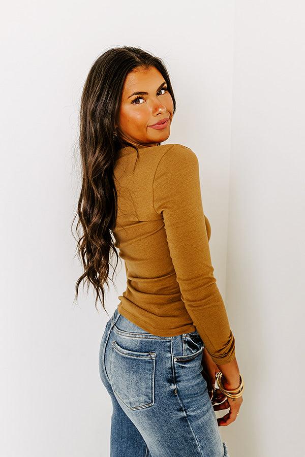 Hand In Hand Through It All Top In Camel Product Image