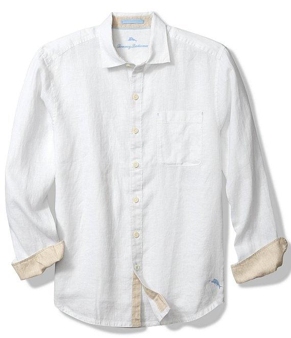 Tommy Bahama Big & Tall Linen Paradise Breezer Long Sleeve Woven Shirt Product Image