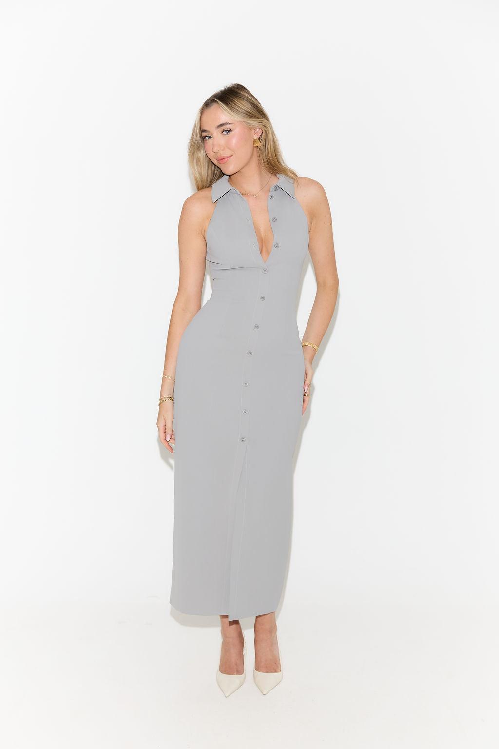 The Ultimate Muse Collar Maxi Dress Product Image