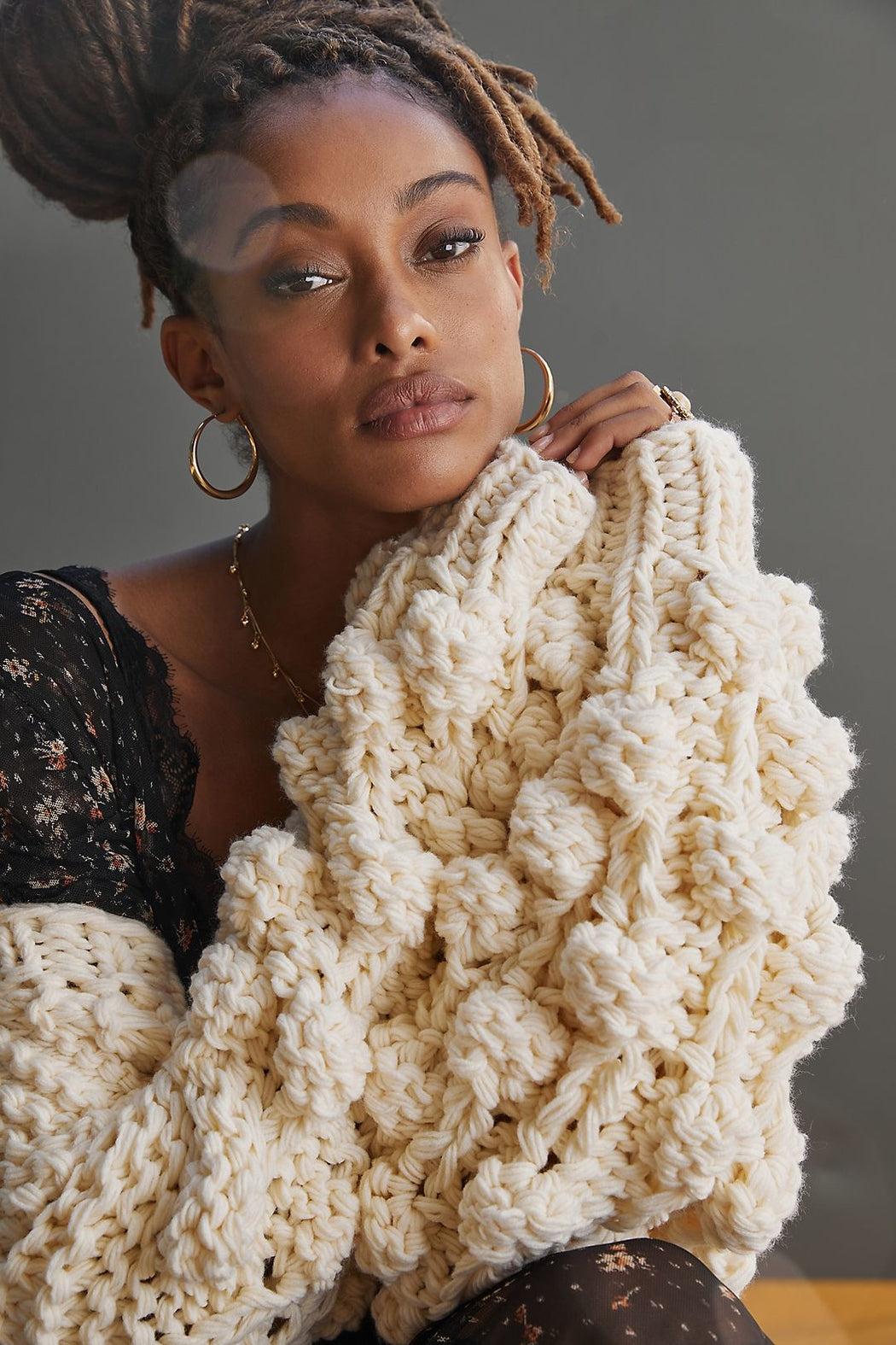 Bauble Sleeve Knit Cardigan Product Image