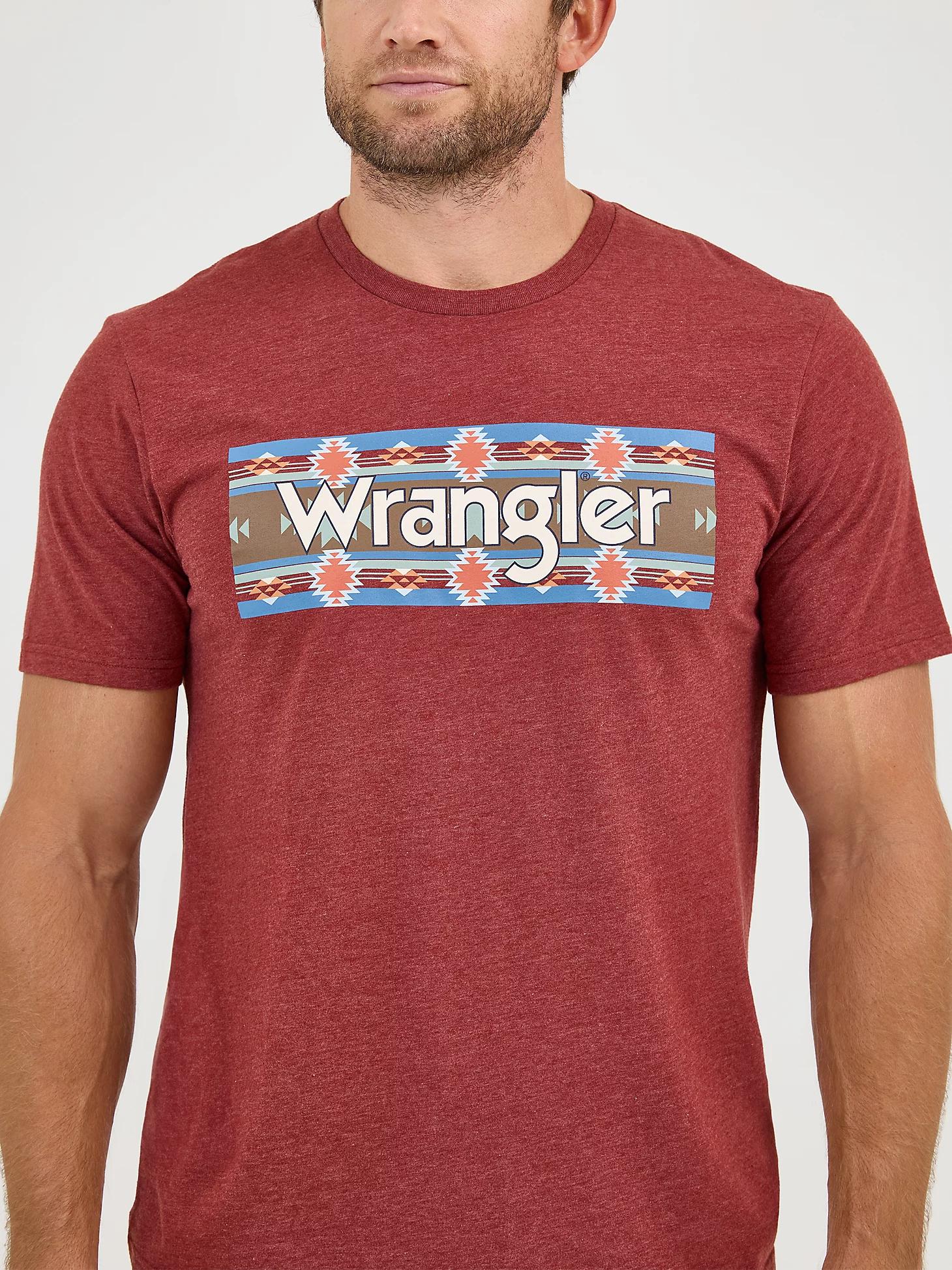 Men's Wrangler Southwestern Logo Graphic T-Shirt in Madder Product Image