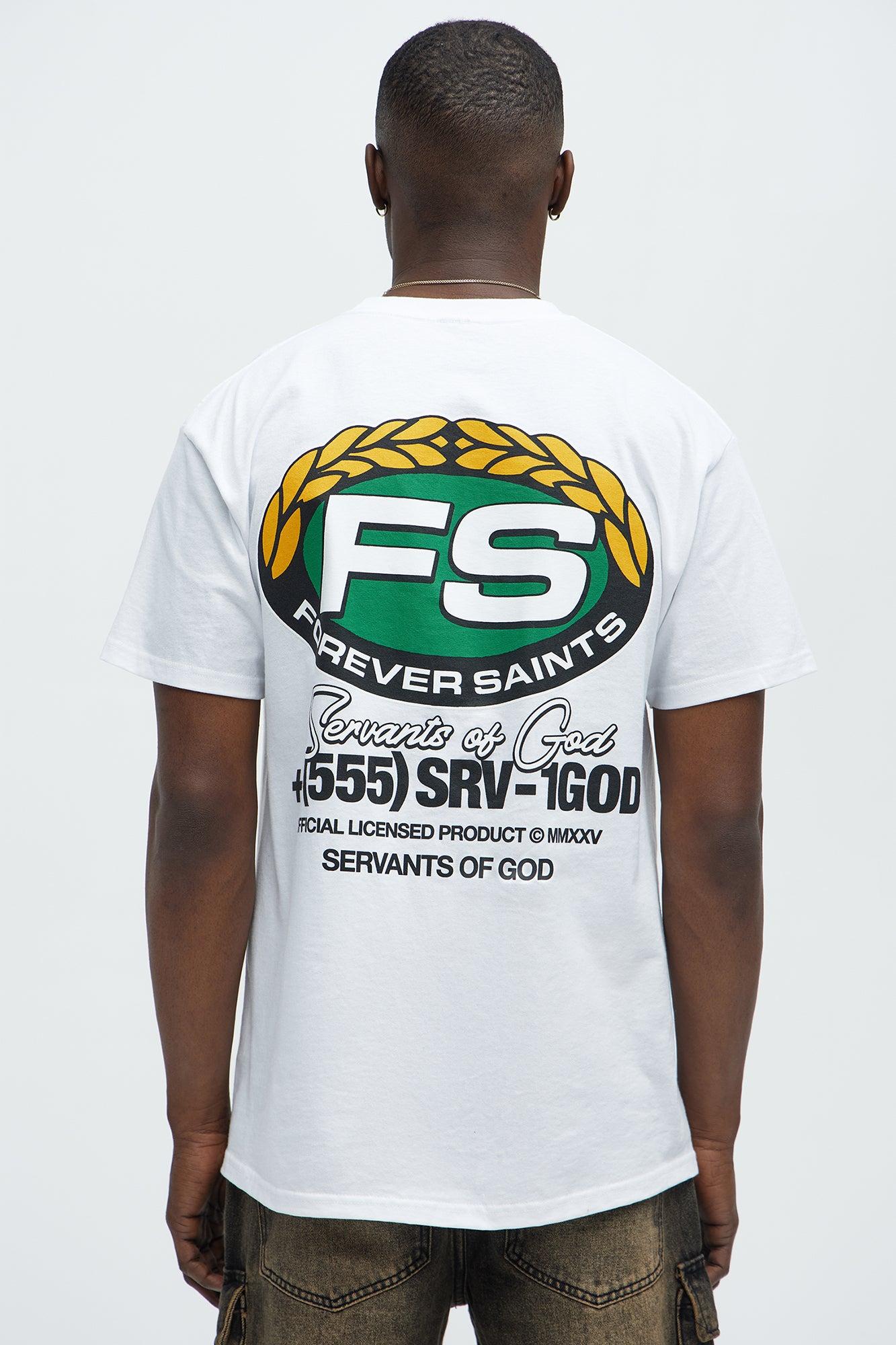 Forever Saints Classics Short Sleeve Tee - White Product Image