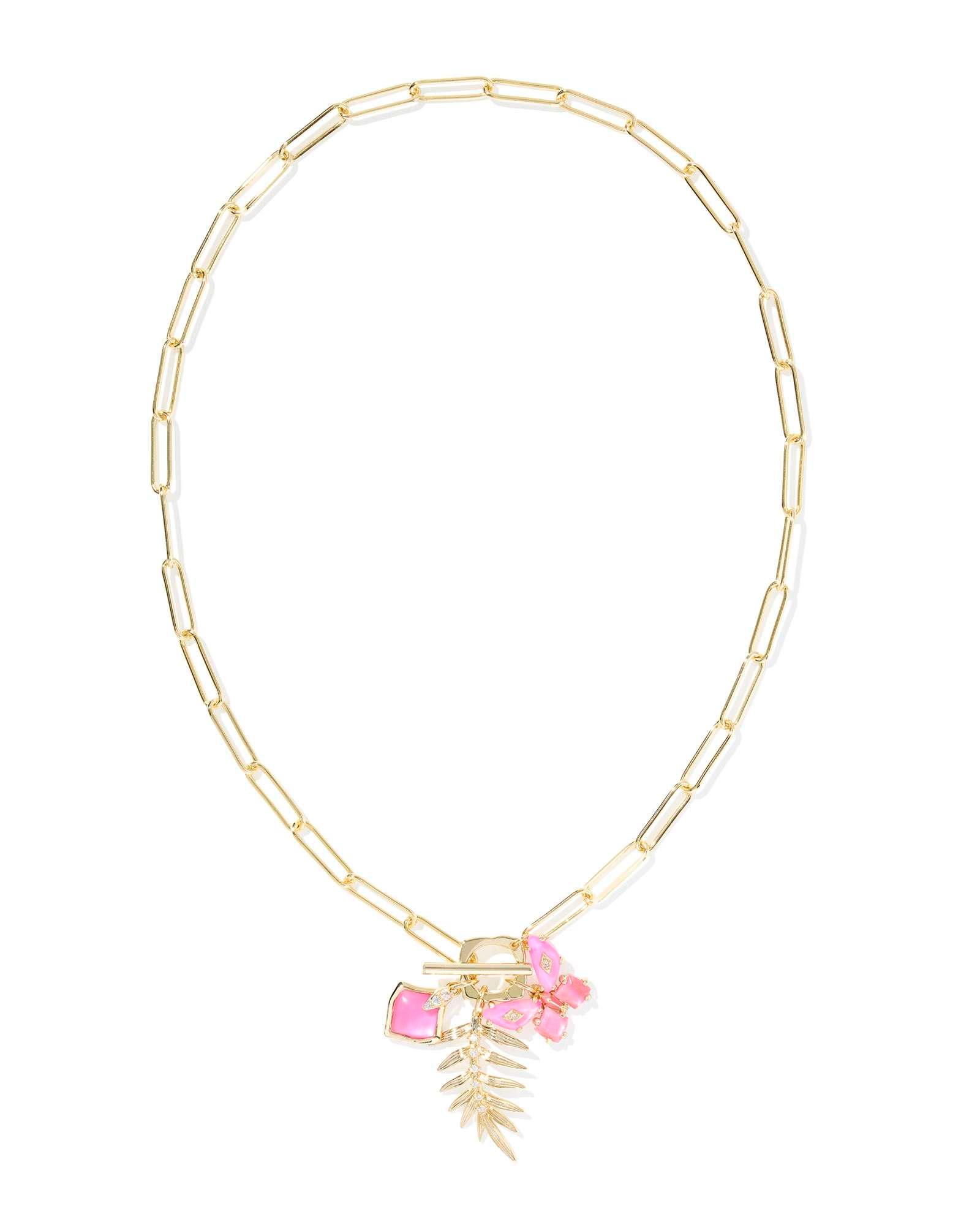 Bianca Butterfly Gold Charm Necklace Product Image
