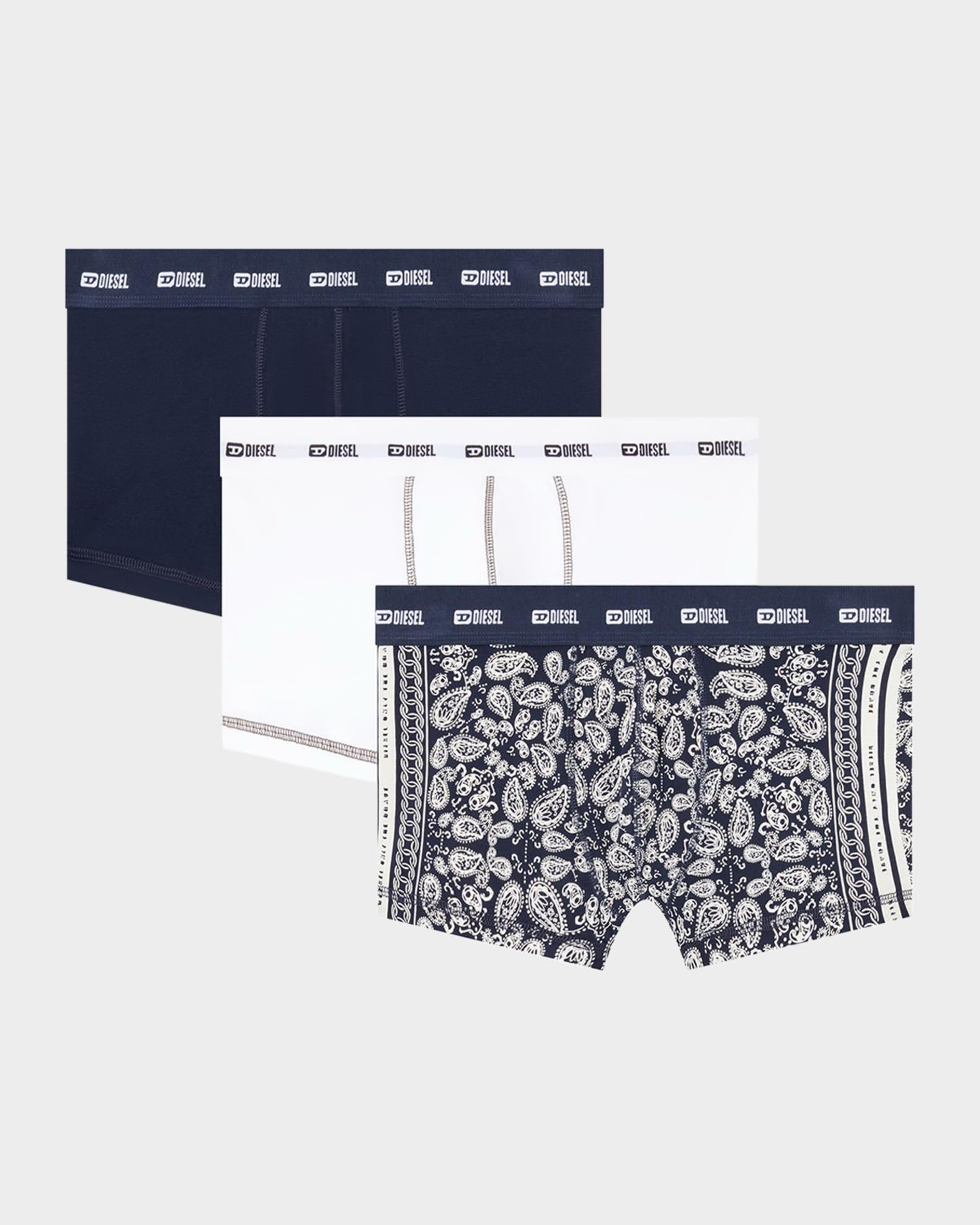 Men's Damien Logo Waistband 3-Pack Boxer Briefs Product Image