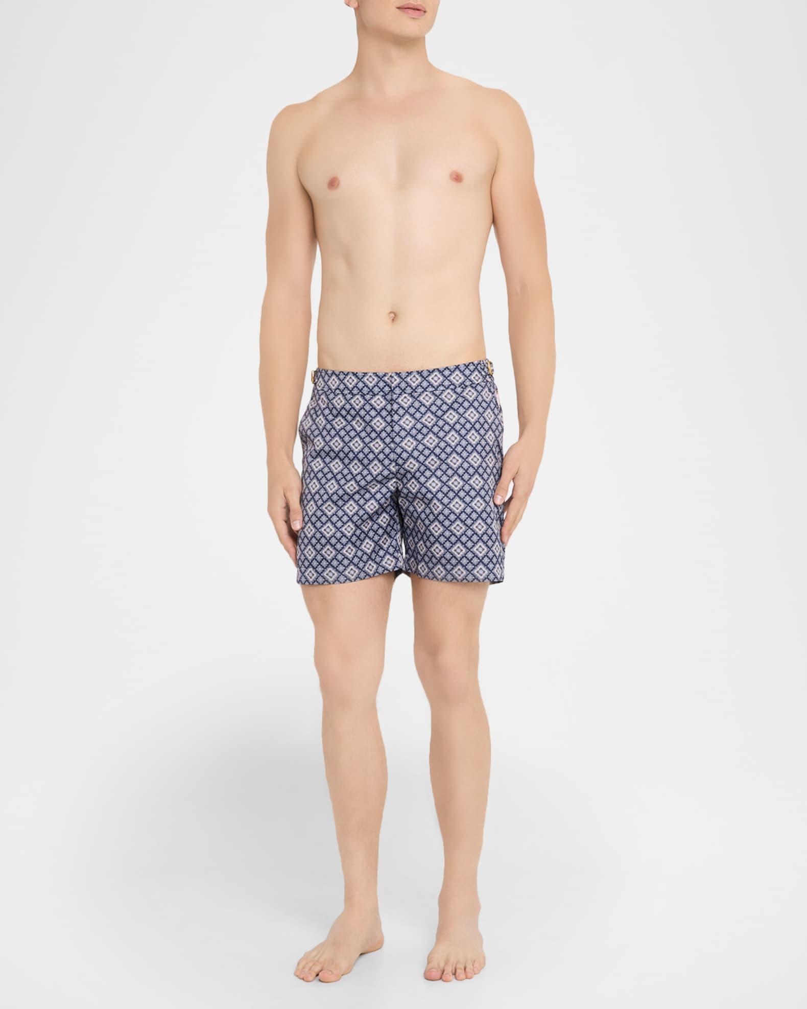 Men's Bulldog Pasisley Mid-Length Swim Shorts Product Image