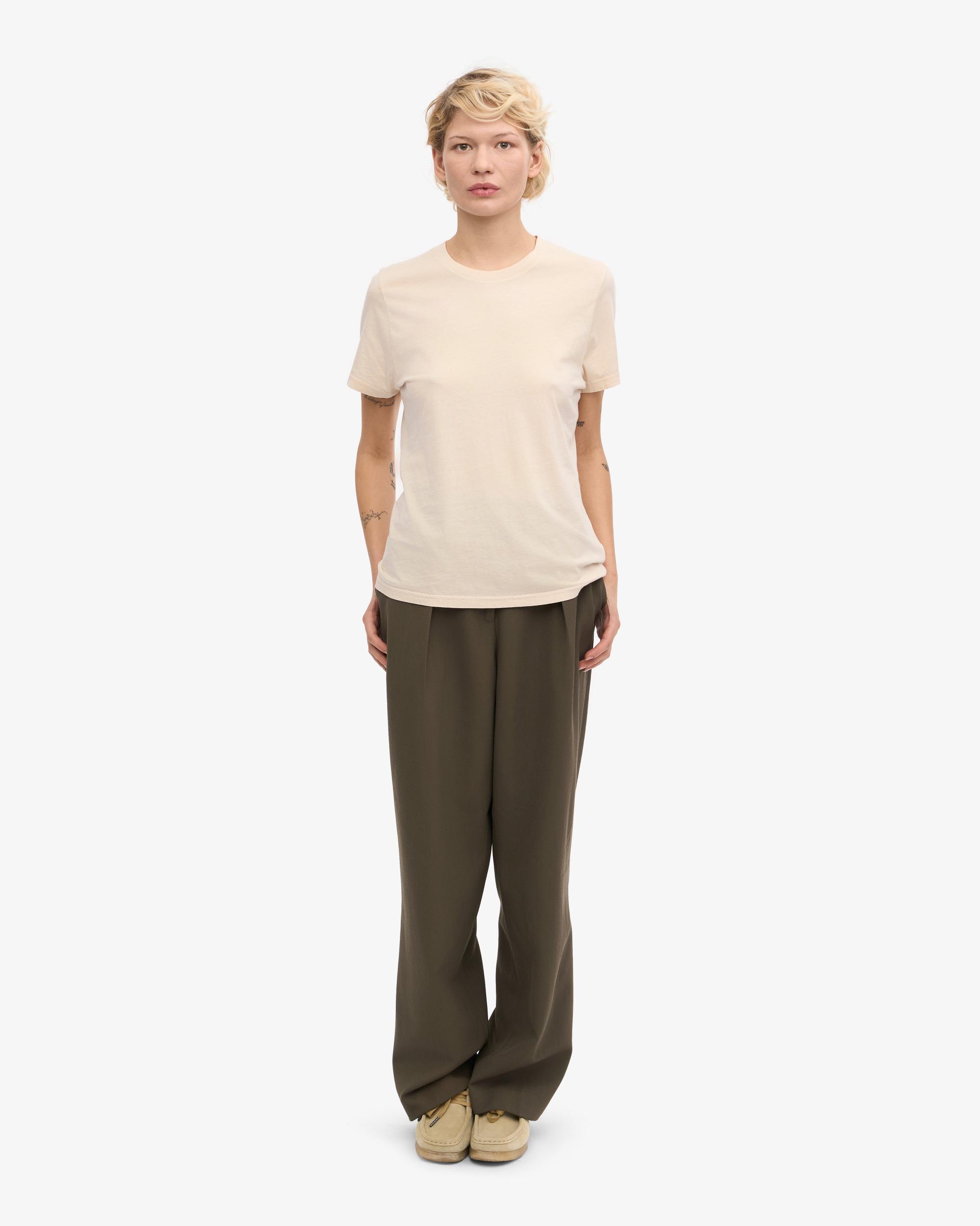 Women Light Organic Tee - Ivory White Product Image