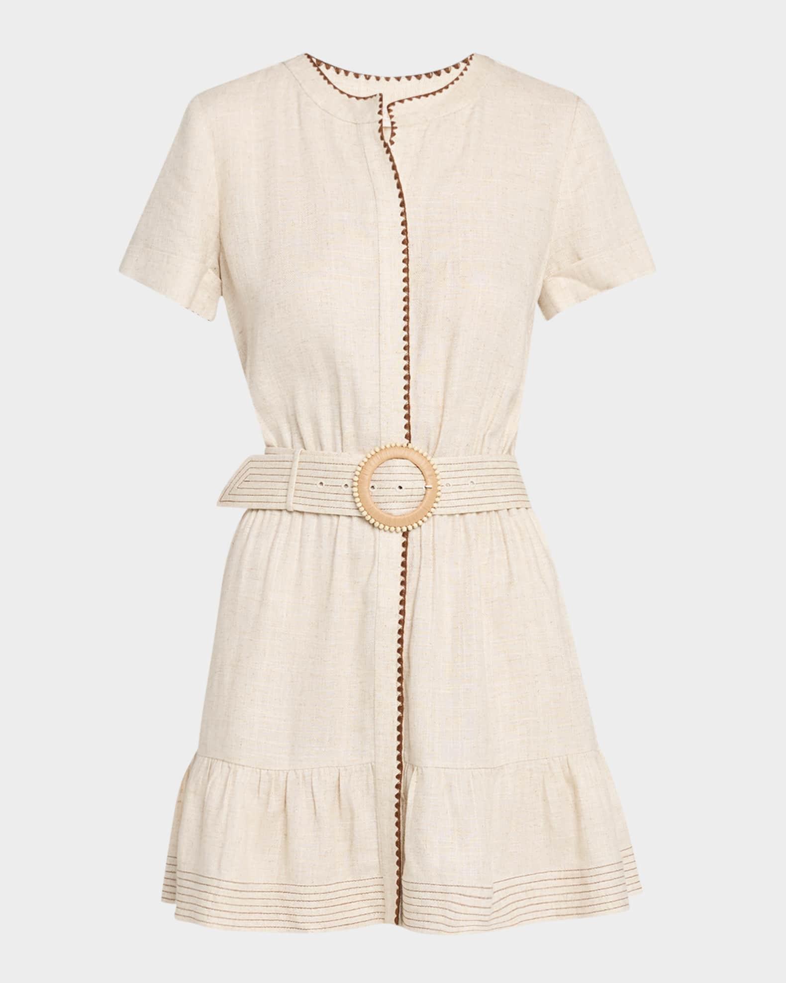Beatriz Belted Mini Shirtdress Product Image