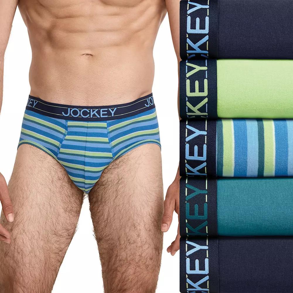 Men's Jockey® 5-Pack Lightweight Cotton Blend Brief,  Product Image