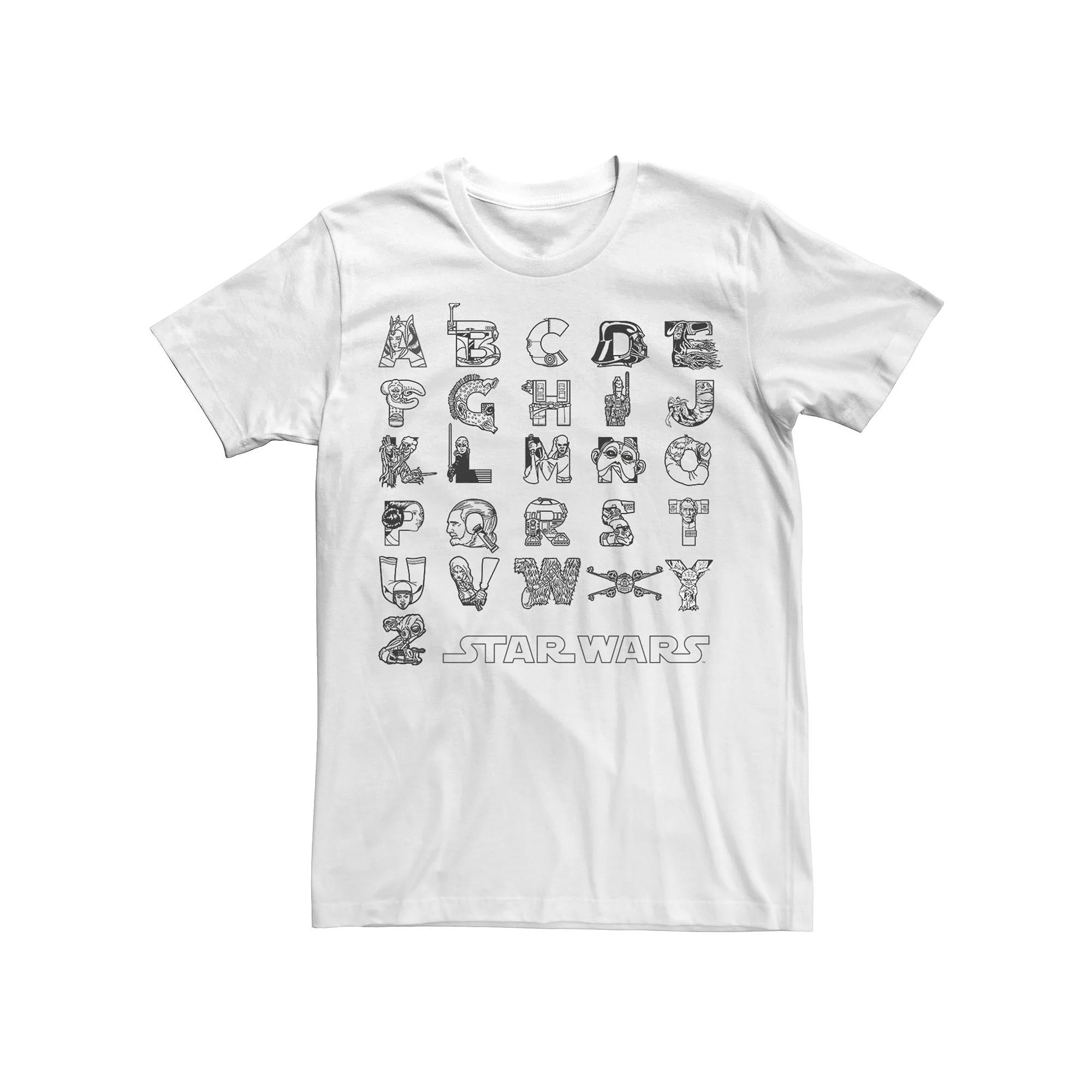 Men's Star Wars Alphabet Characters Graphic Tee,  Product Image