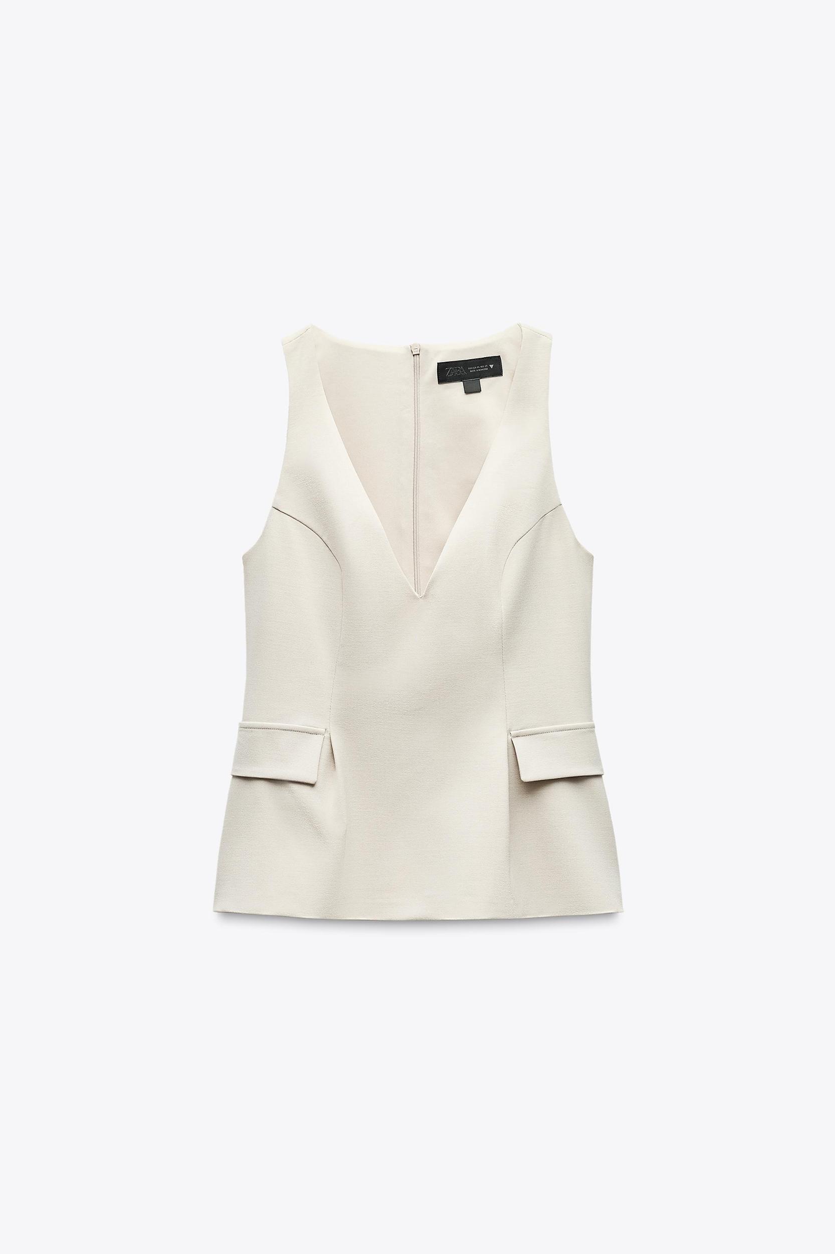 PEPLUM LAPELS TOP Product Image