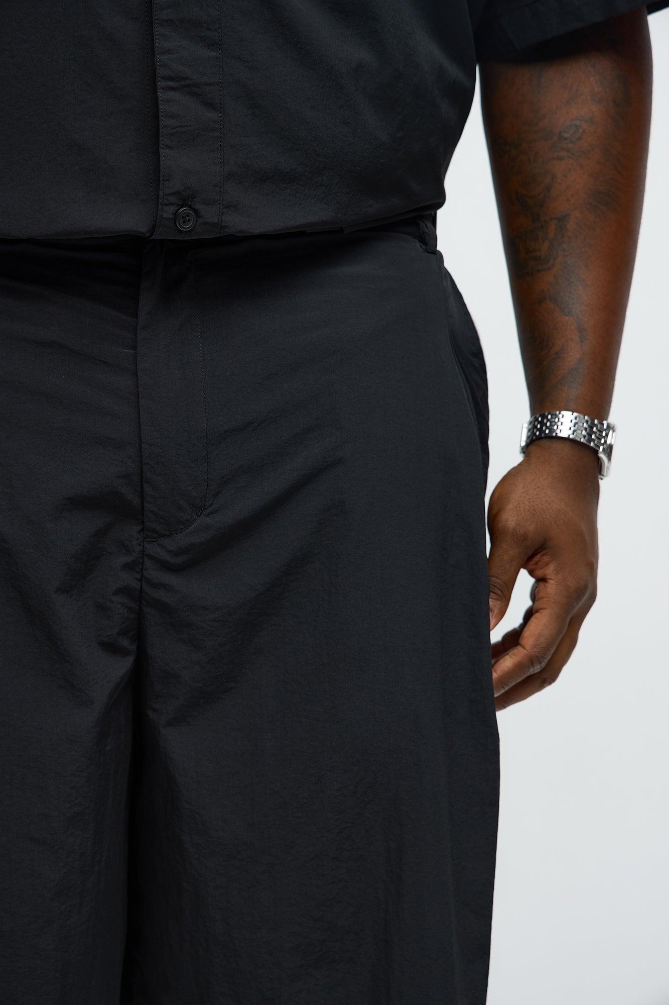 Super Baggy Philip Nylon Short - Black Male Product Image