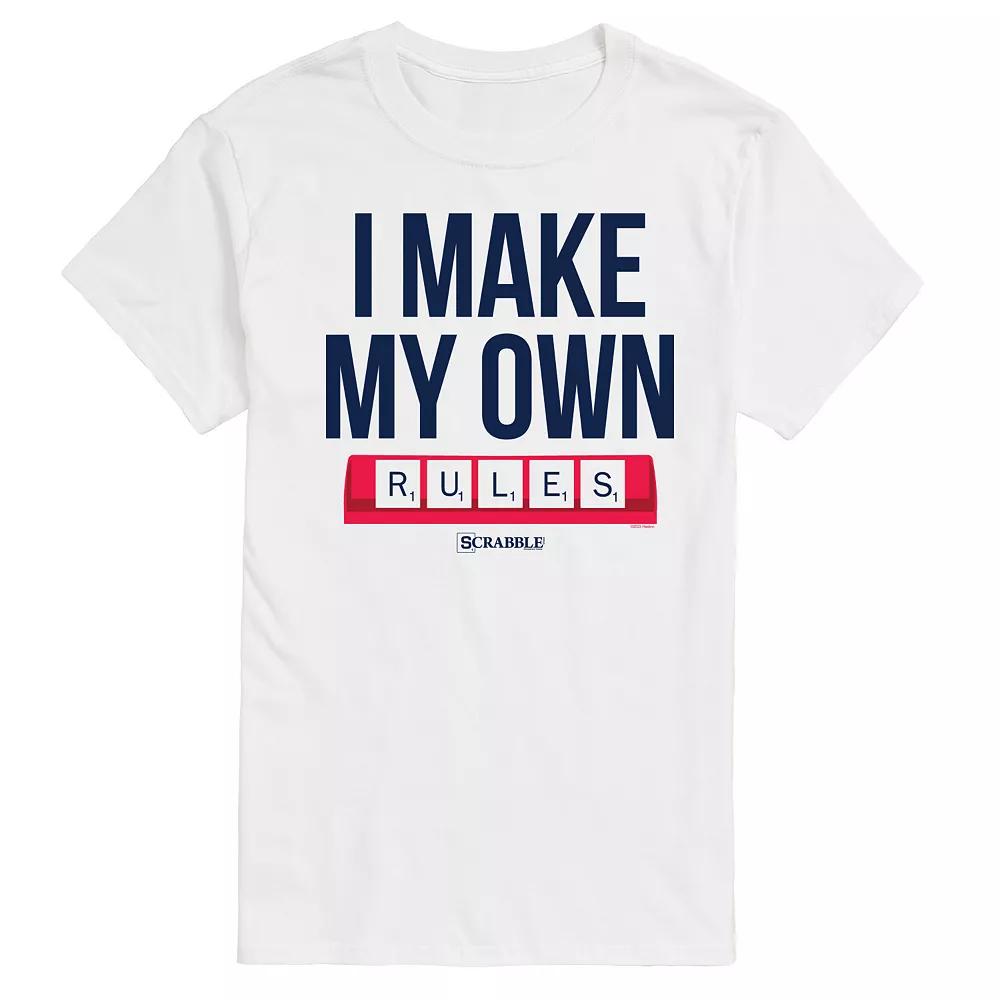 Men's Scrabble I Make My Own Rules Graphic Tee by Hasbro,  Product Image