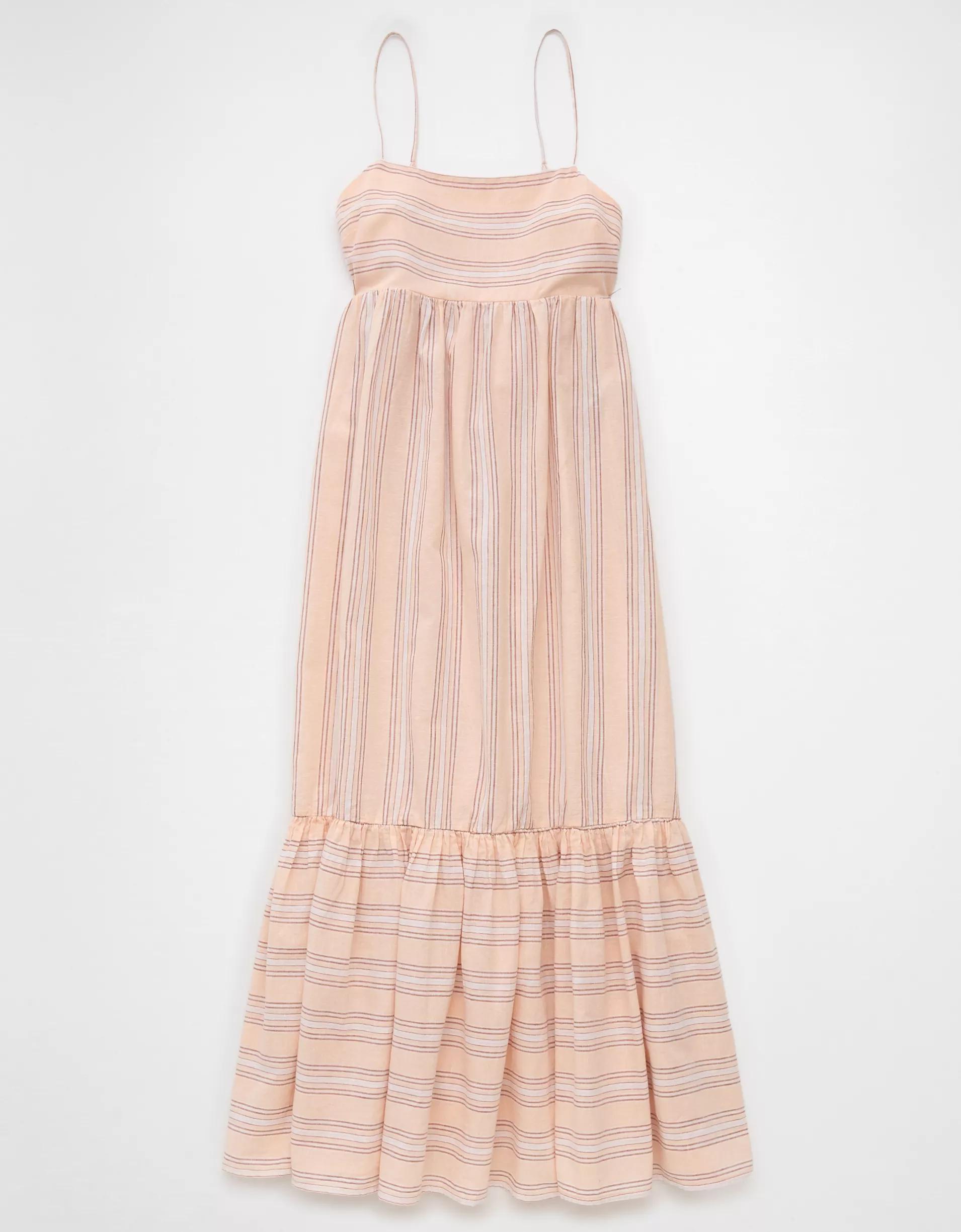 AE Tie Back Babydoll Maxi Dress Product Image