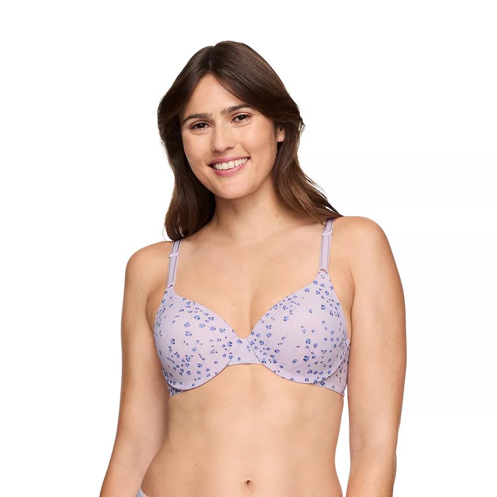 Warners This Is Not A Bra™ Cushioned Underwire Lightly Lined T-Shirt Bra 1593, Women's, Size: 36 D, Orchid Hush Floral Product Image
