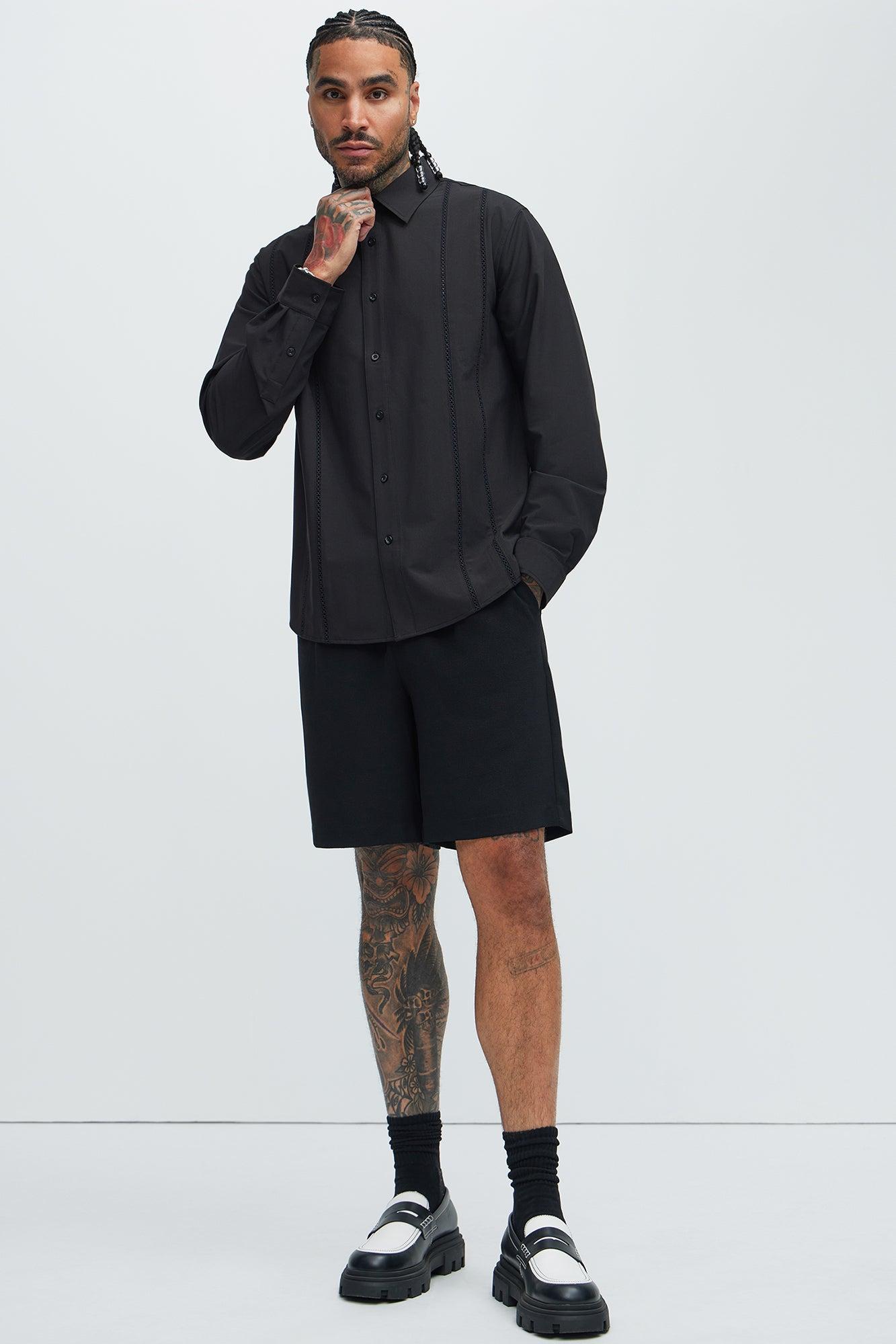 Ivy League Dress Shirt - Black Product Image