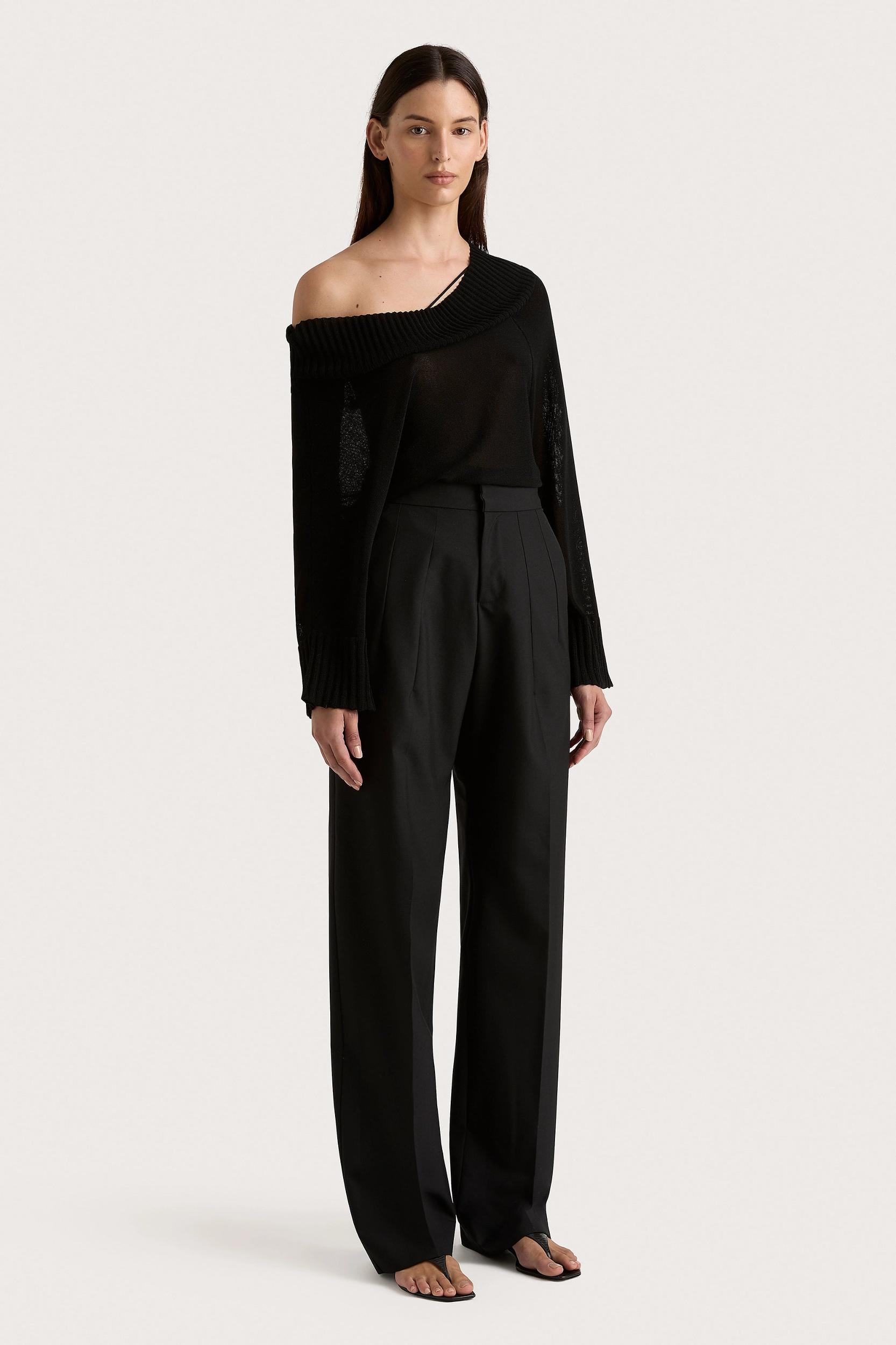 Cecilie Knit Top Black - Final Sale Product Image