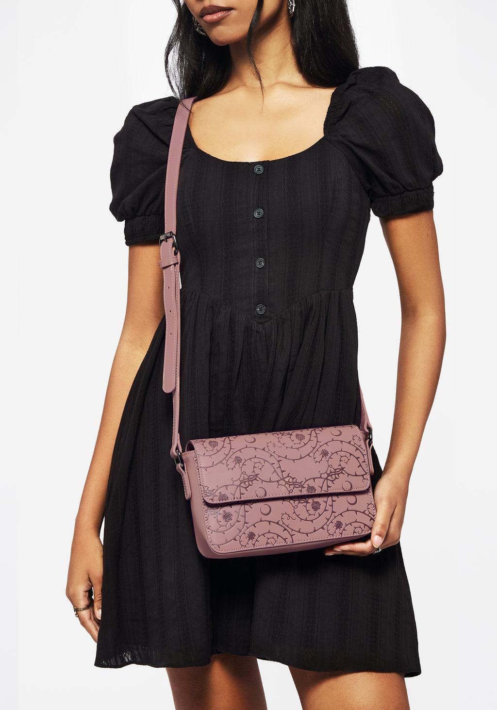 Rosethorn Floral Debossed Crossbody Bag Product Image