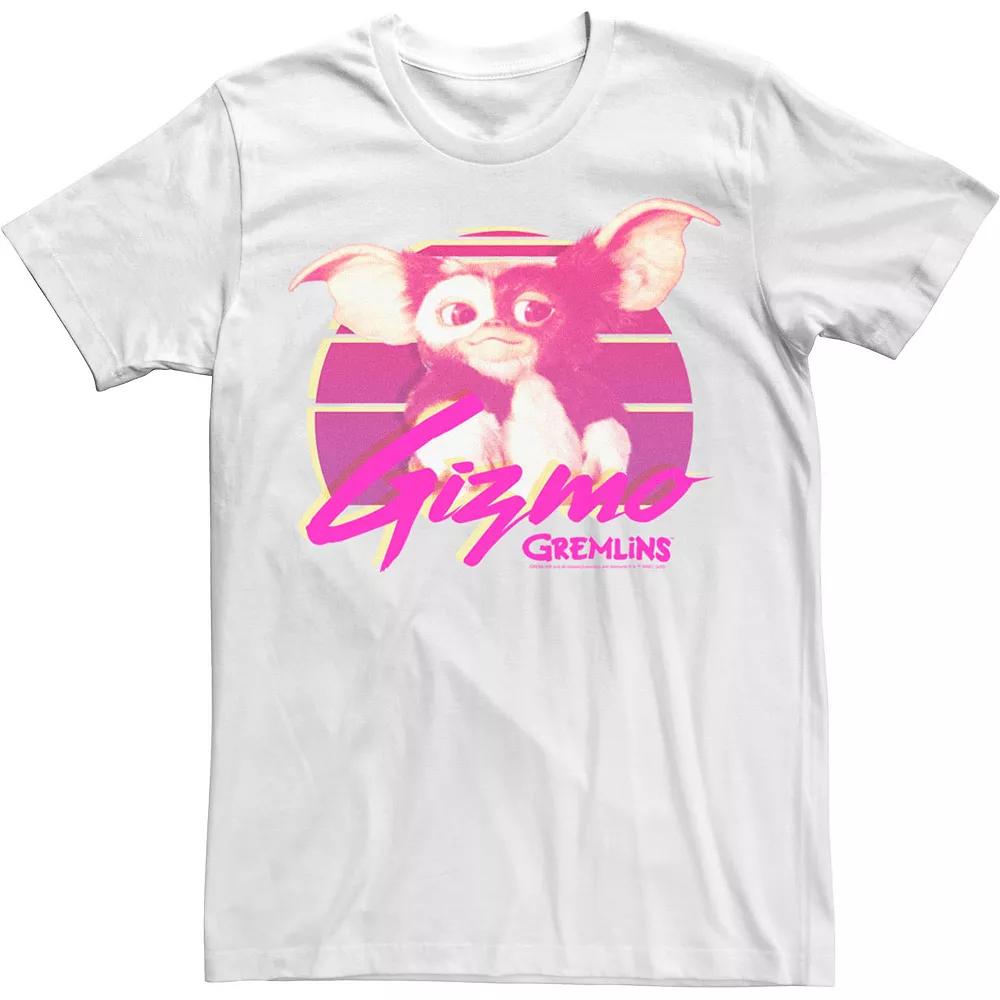 Men's Gremlins Gizmo Retro Portrait Tee, Size: Medium, White Product Image