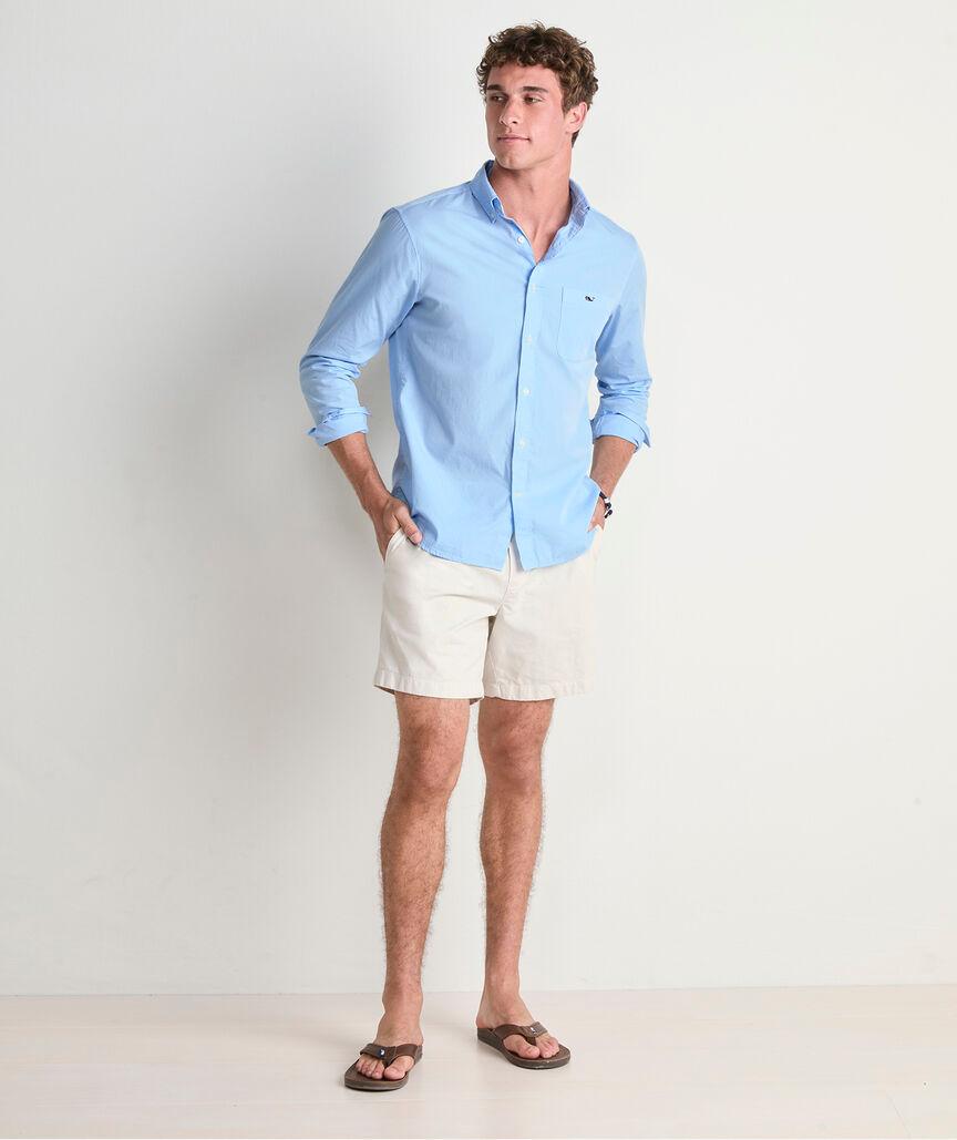 Shoreline Solid Perfect Wash Poplin Shirt Product Image