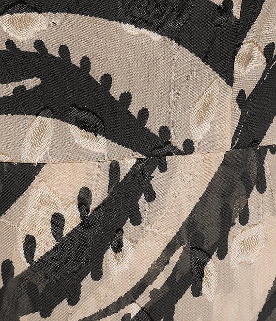 Kensie Plus Size Printed Ruffled V-Neck Short Sleeve Wrap Midi Dress Product Image