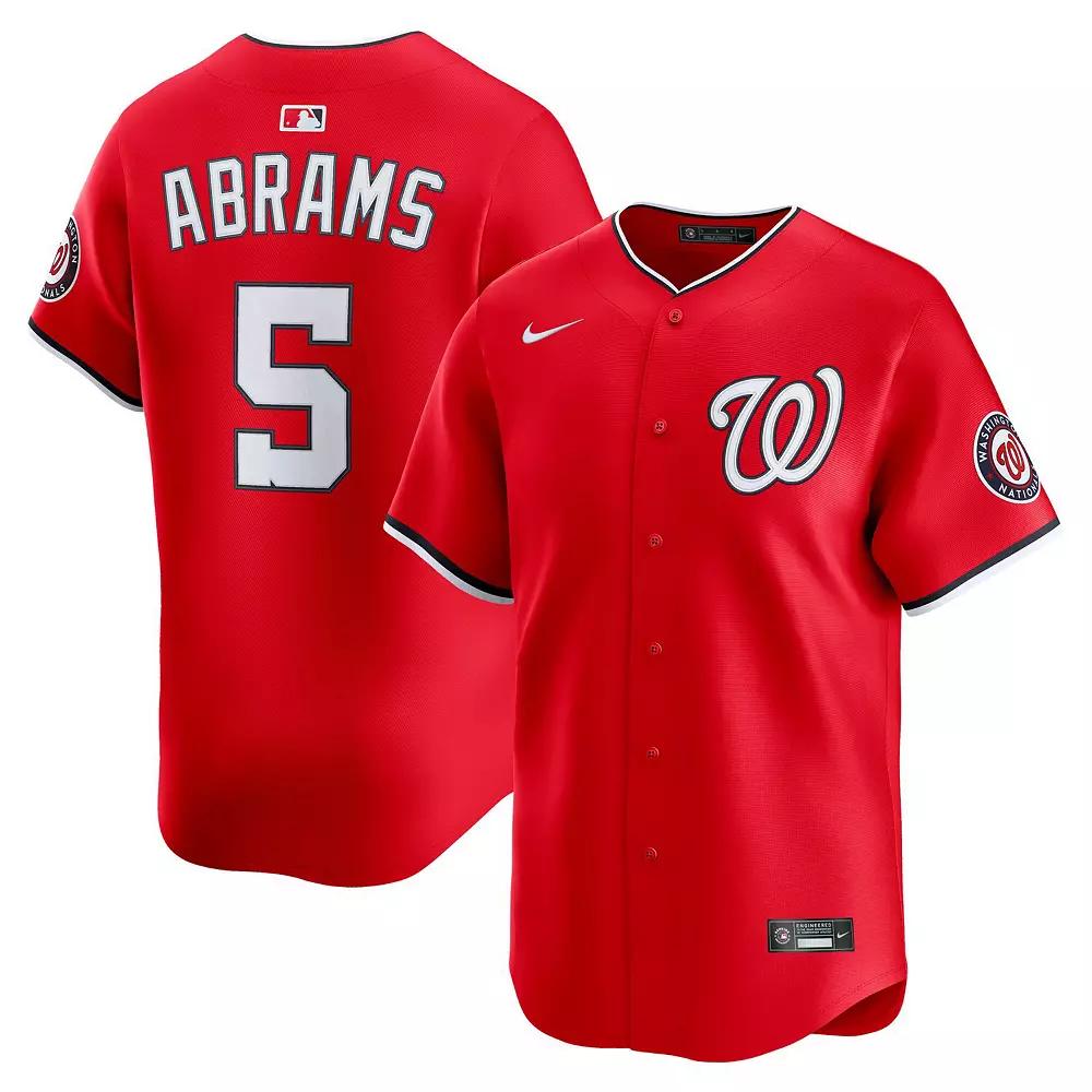 Mens Nike CJ Abrams Washington Nationals 2nd Alternate Limited Player Jersey Product Image