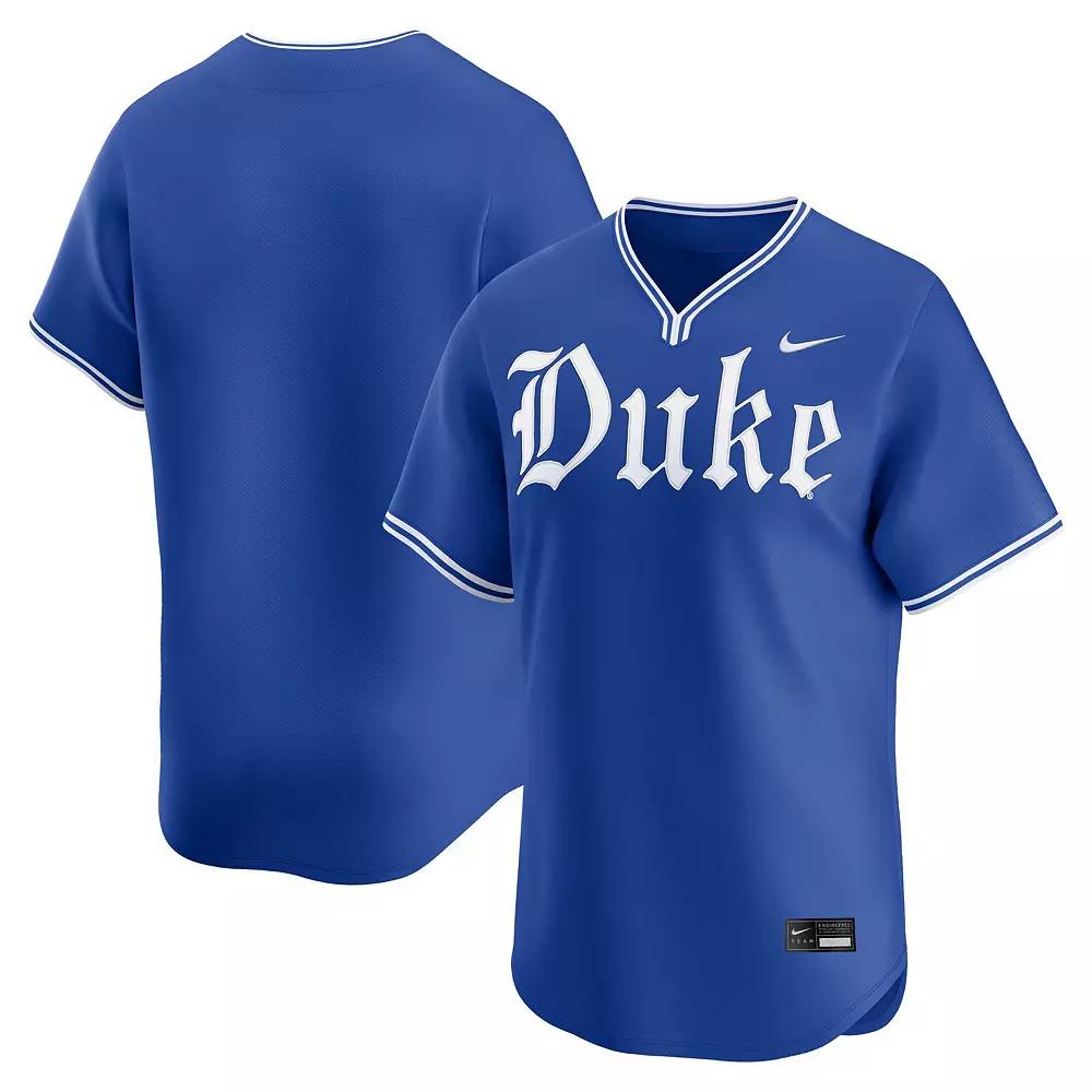 Men's Nike Royal Duke Blue Devils Road College Limited Baseball Jersey,  Product Image